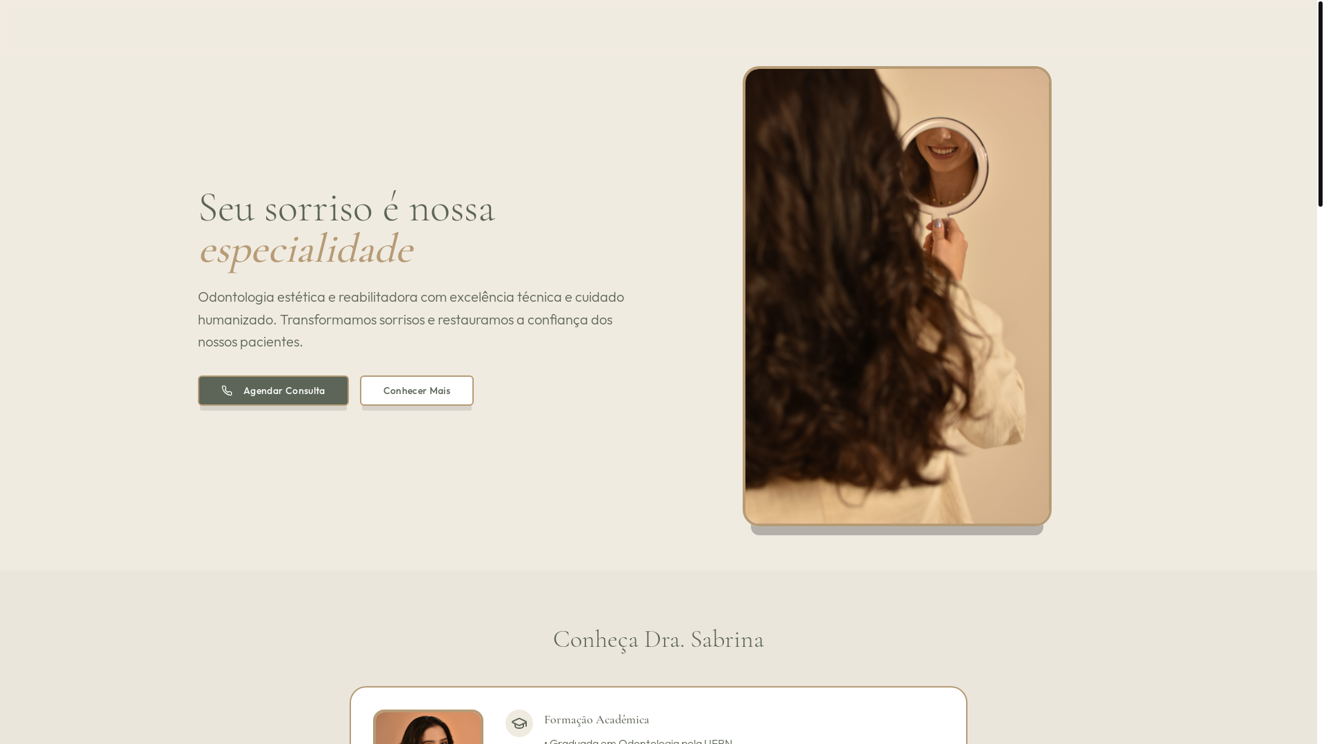 website screenshot of https://drasabrinabarth.com.br/