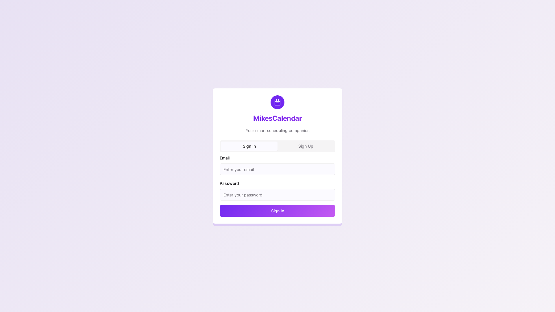 website screenshot of https://mikescalendar.lol/