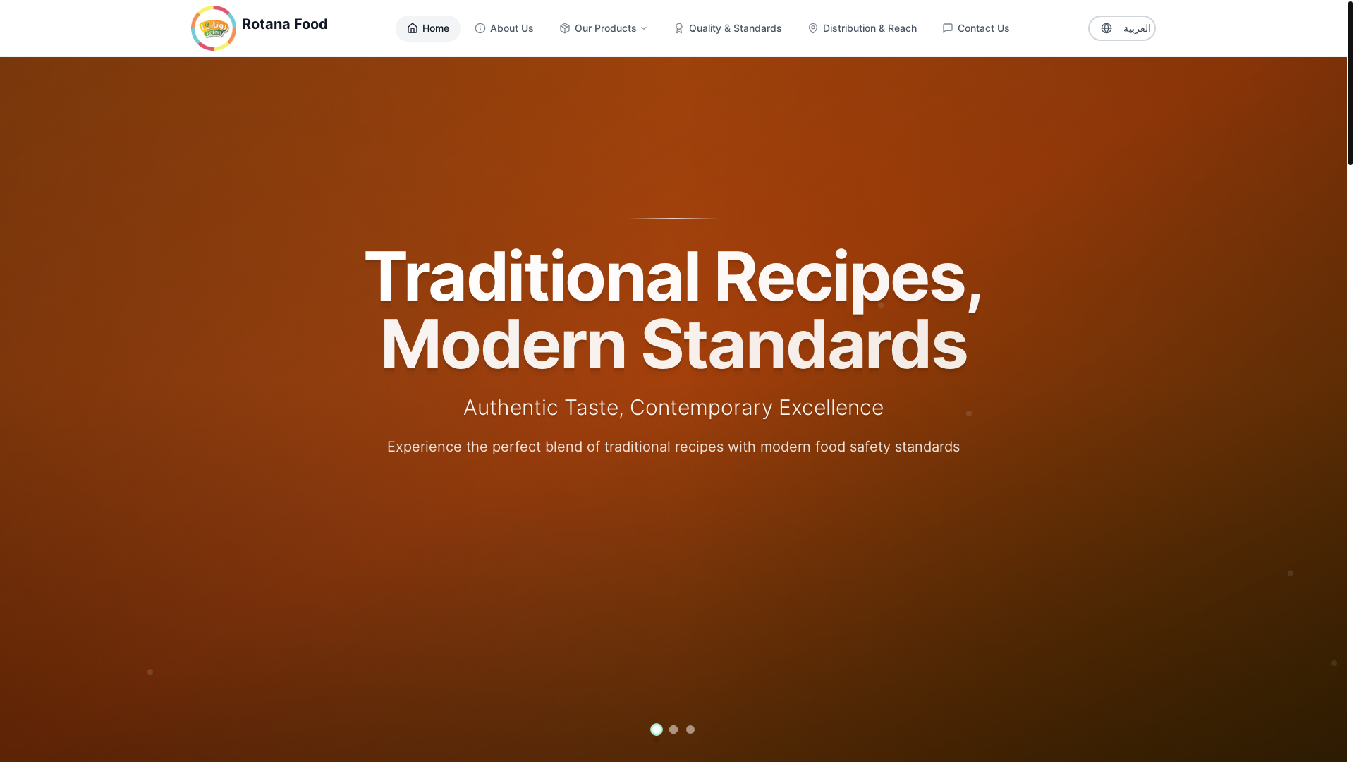 website screenshot of https://rotana-food-web-portal.pages.dev/