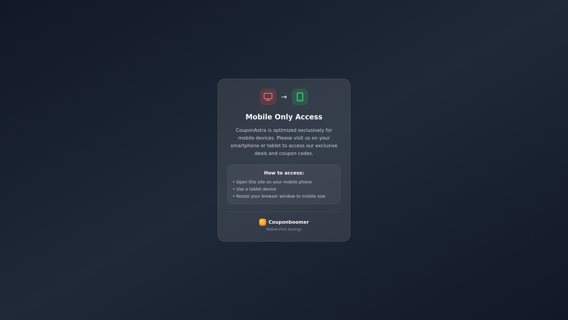 website screenshot of https://couponastra.live/
