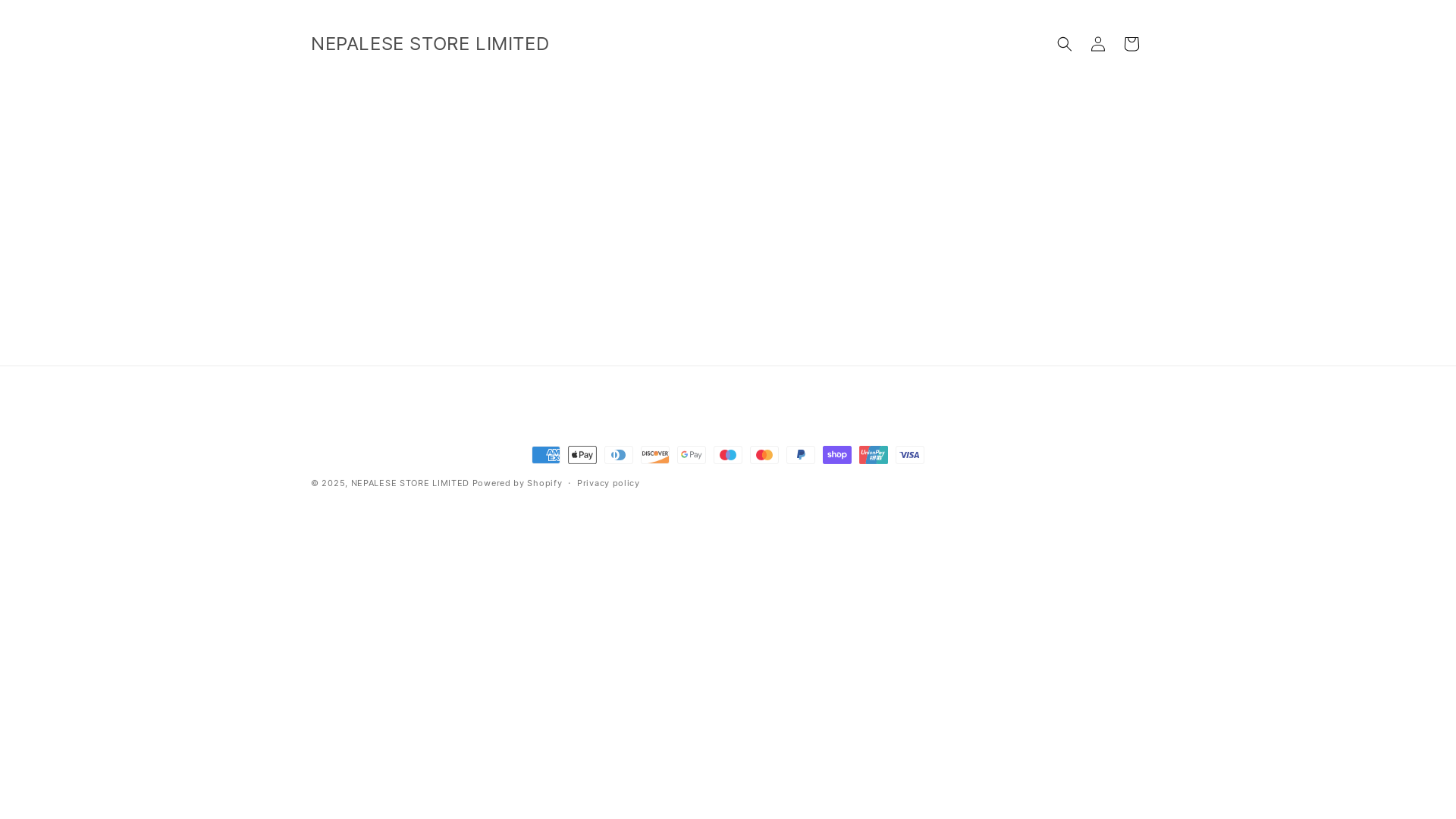 website screenshot of https://nepalesestoreuk.com/