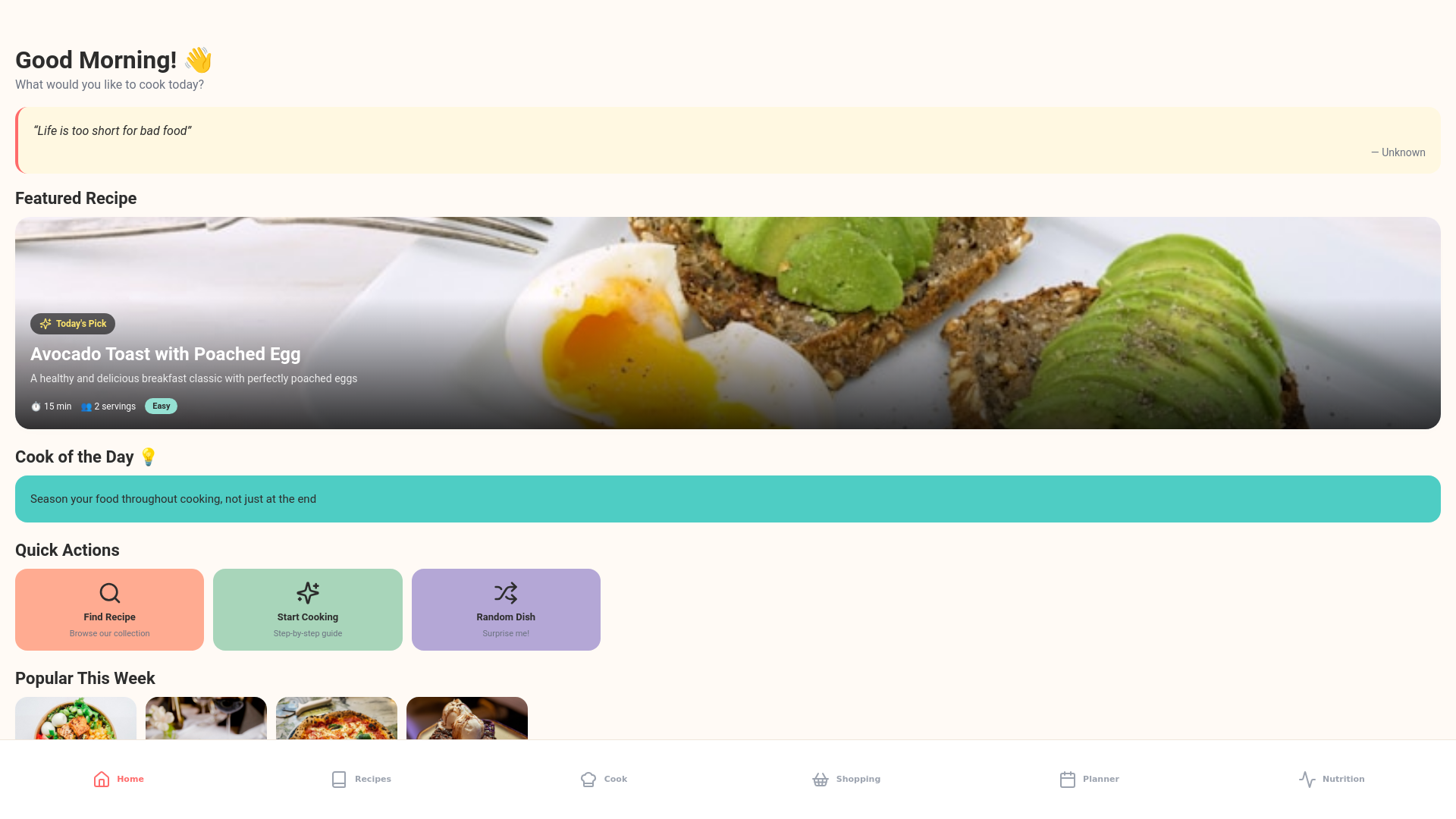website screenshot of https://wildcooking.pages.dev/