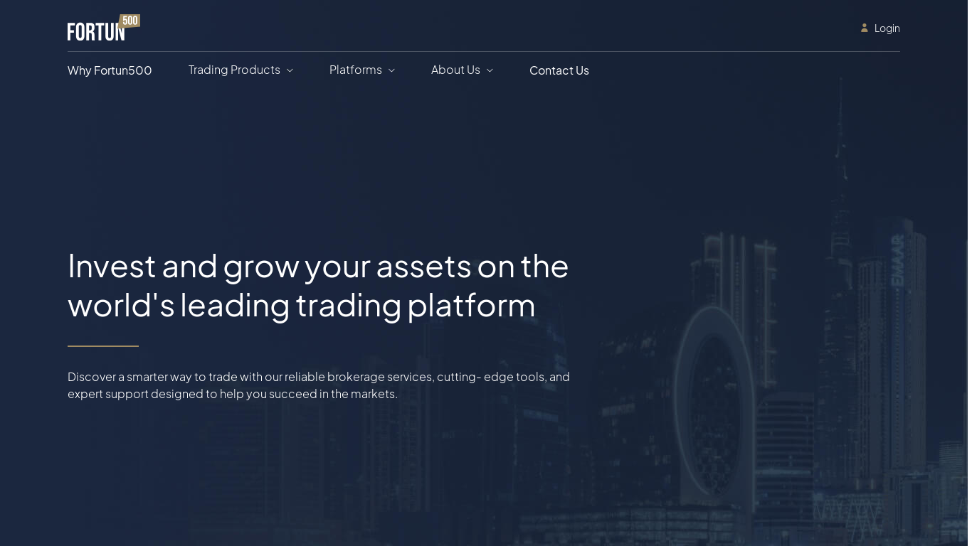 website screenshot of https://fortun500.com/en/error-ip-page