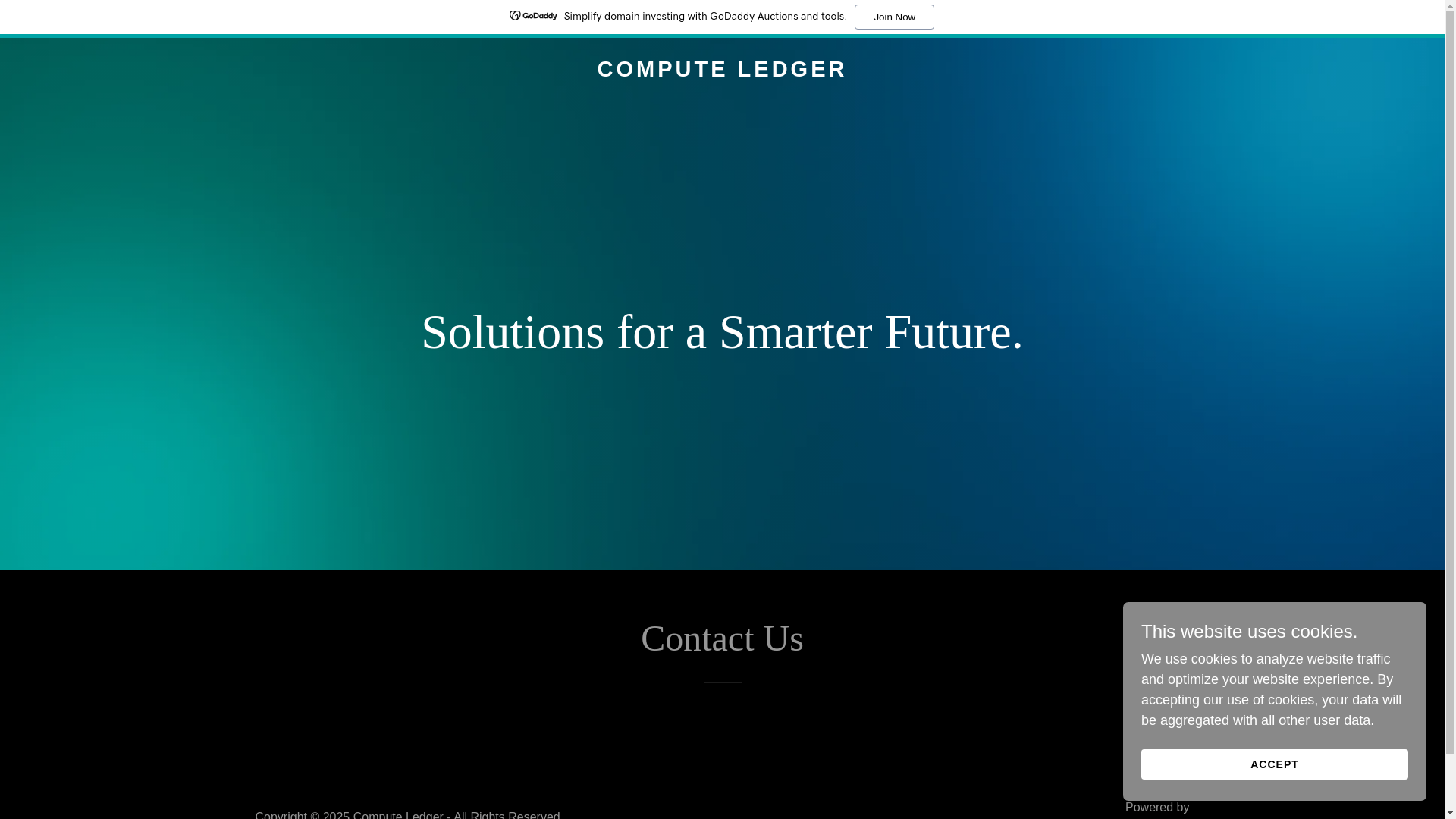 website screenshot of https://computeledger.co/