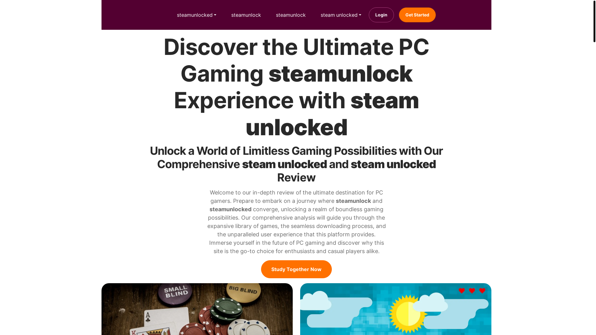website screenshot of https://steamunlocked-official-com.pages.dev/