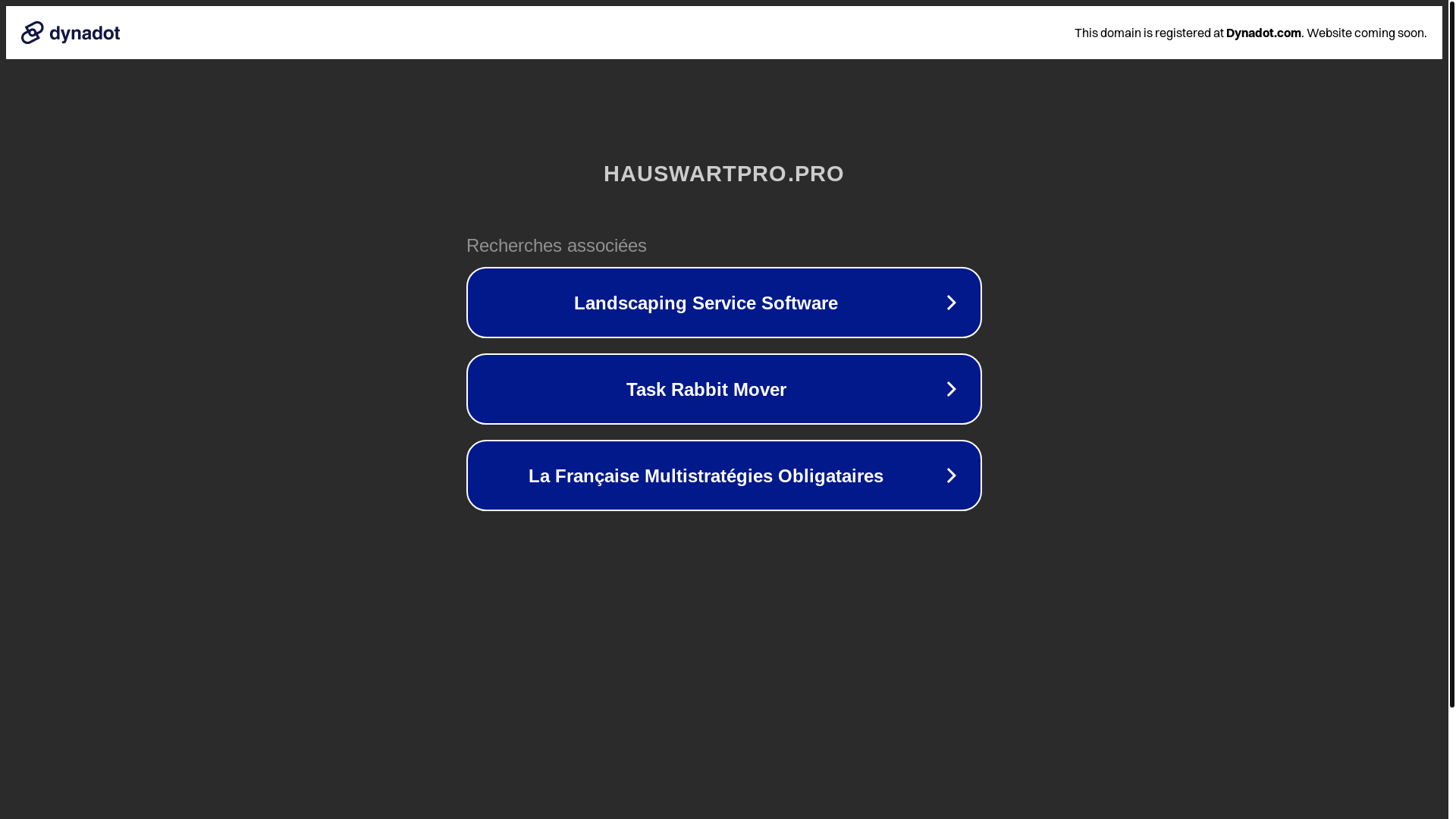 website screenshot of https://hauswartpro.pro/