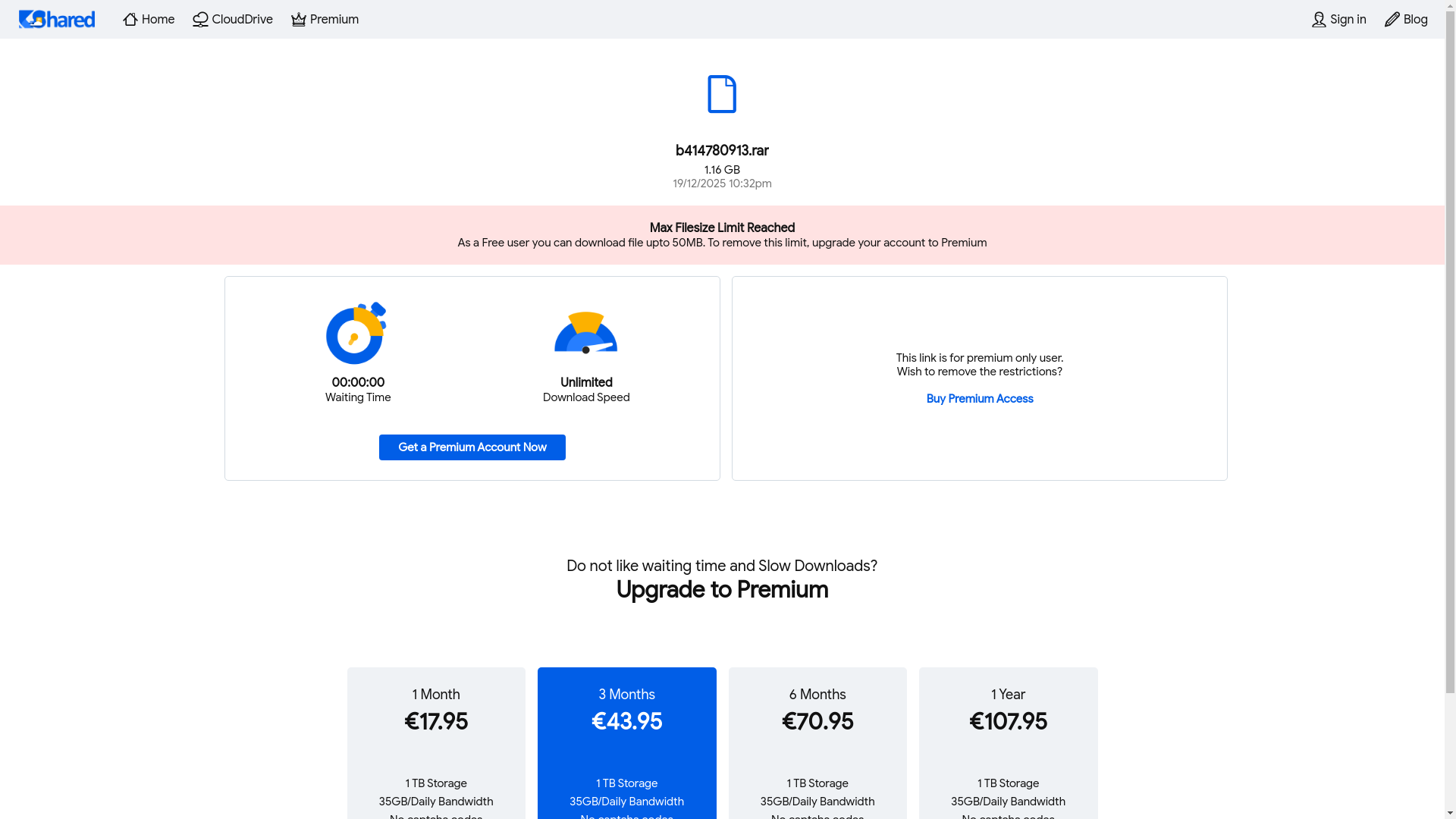 website screenshot of https://www.kshared.com/file/4dL64519qV/b414780913.rar