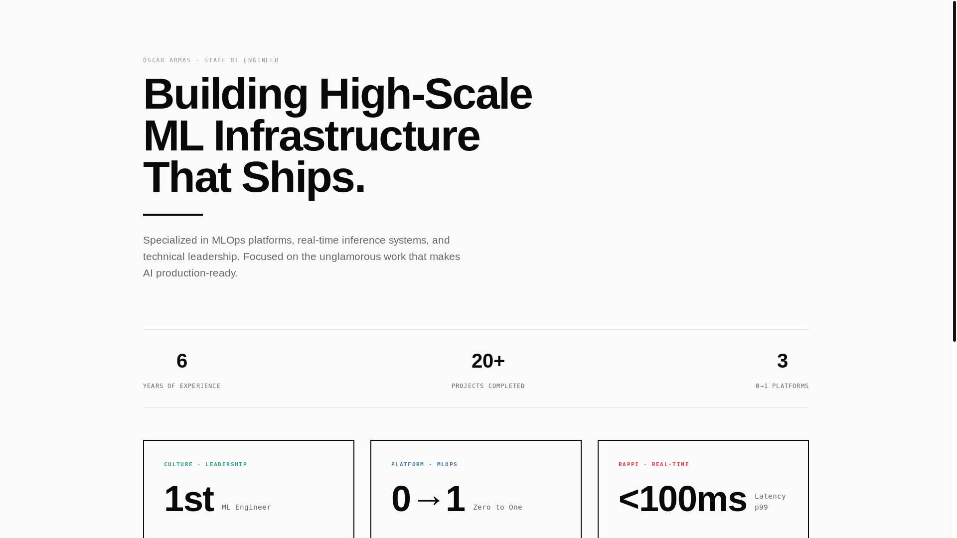 website screenshot of https://oarmas.com/