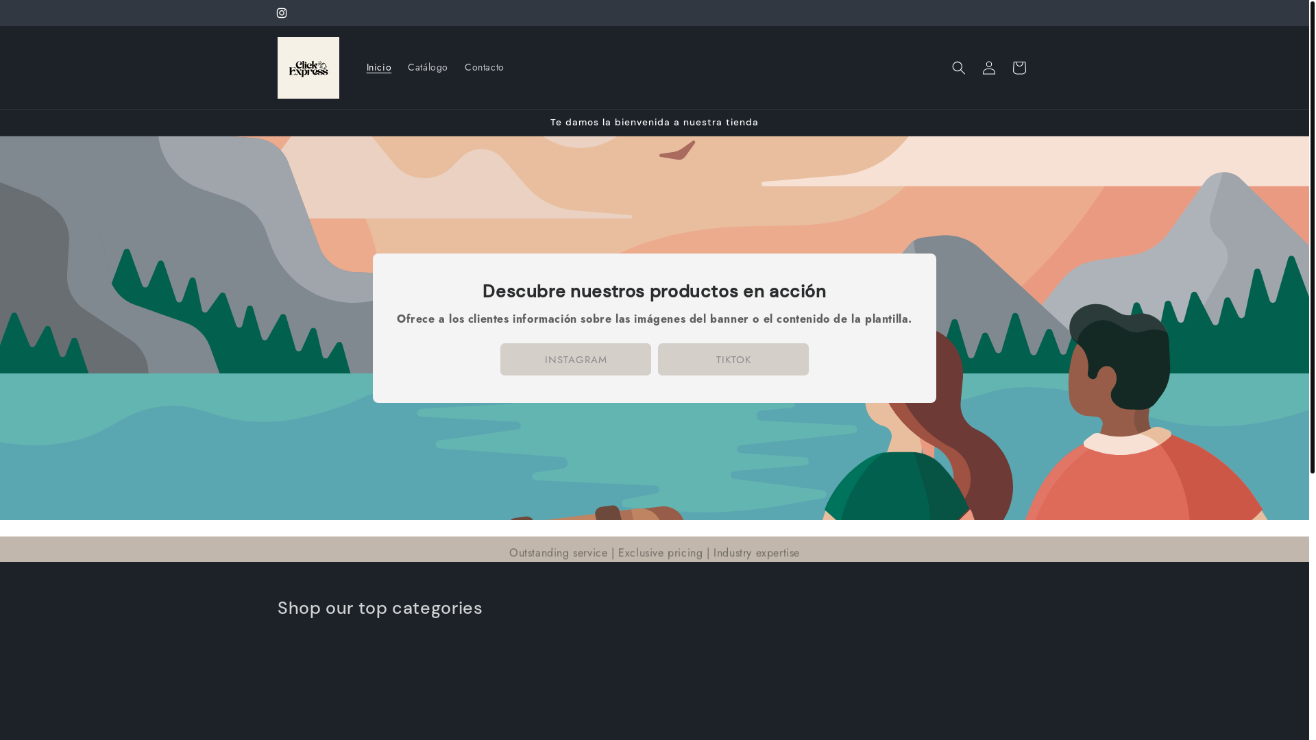 website screenshot of https://clickexpressstore.com/