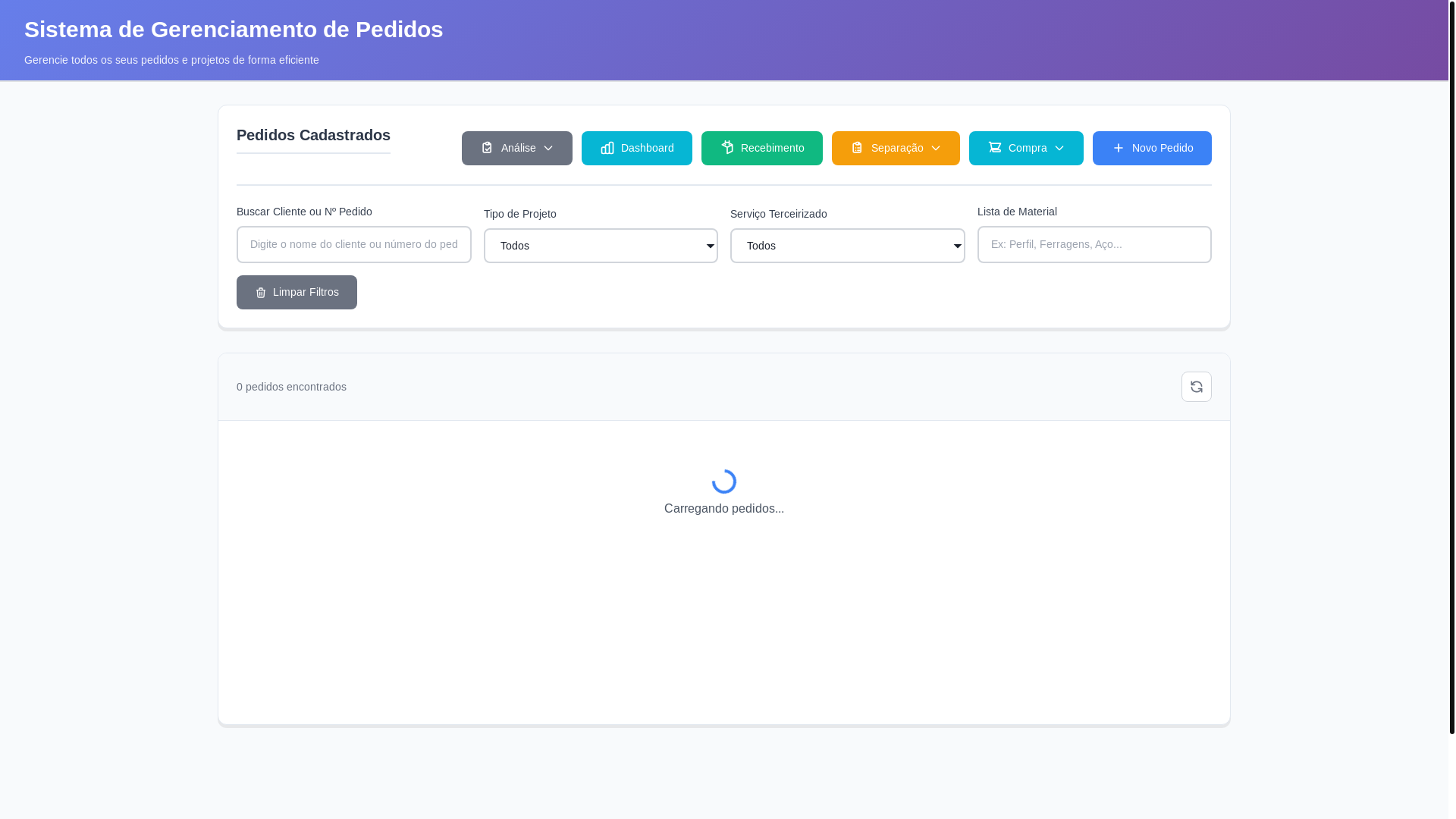 website screenshot of https://sistemacompras.pages.dev/