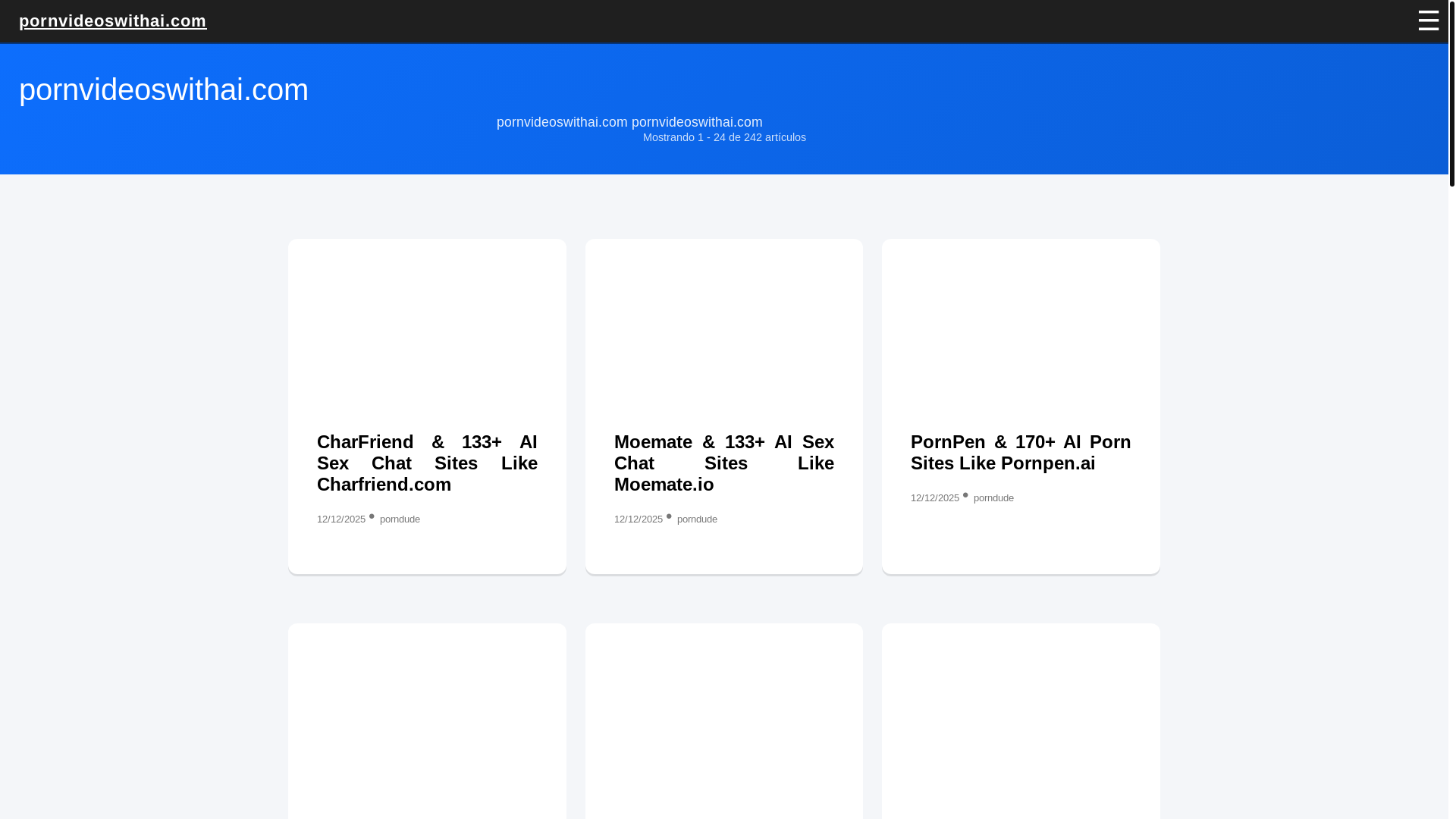 website screenshot of https://pornvideoswithai.com/