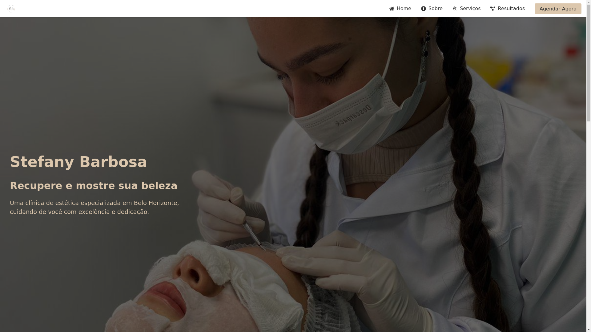 website screenshot of https://stefanybs.com.br/