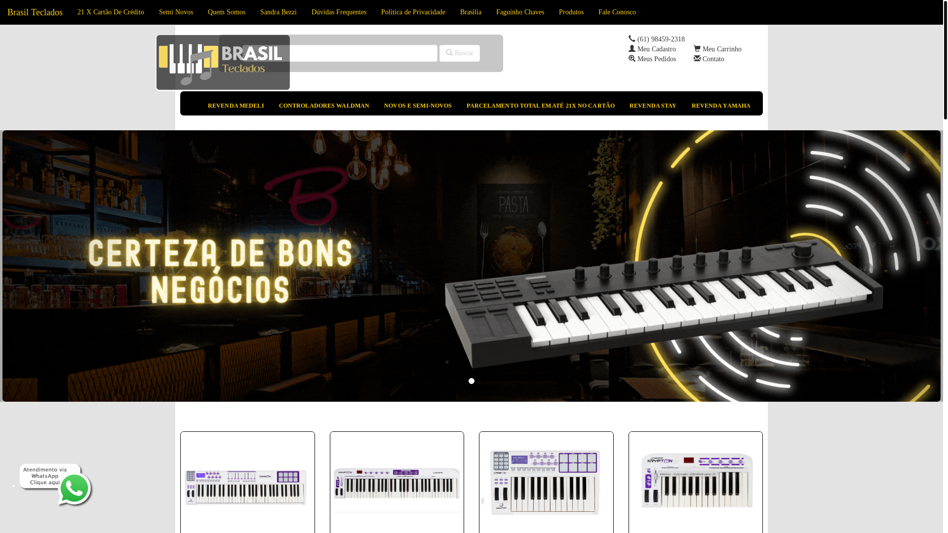 website screenshot of https://brasilteclados.com.br/