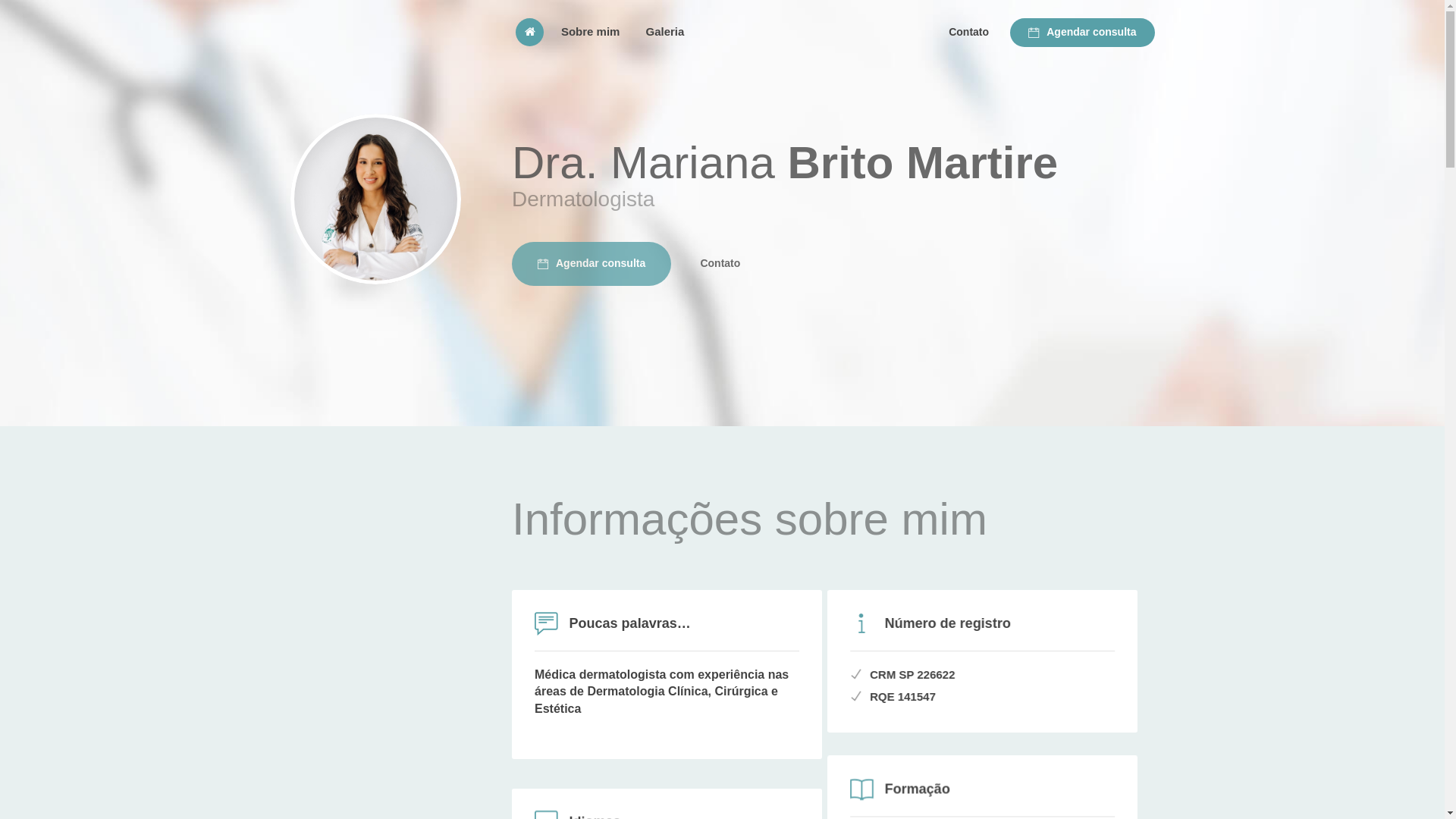 website screenshot of https://dramarianamartire.com/