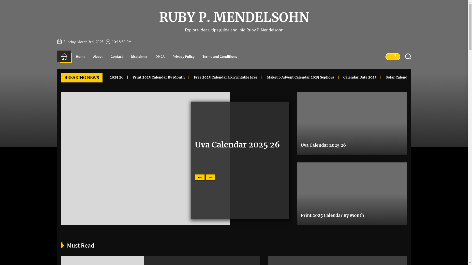 website screenshot of https://rubypmendelsohn.pages.dev/
