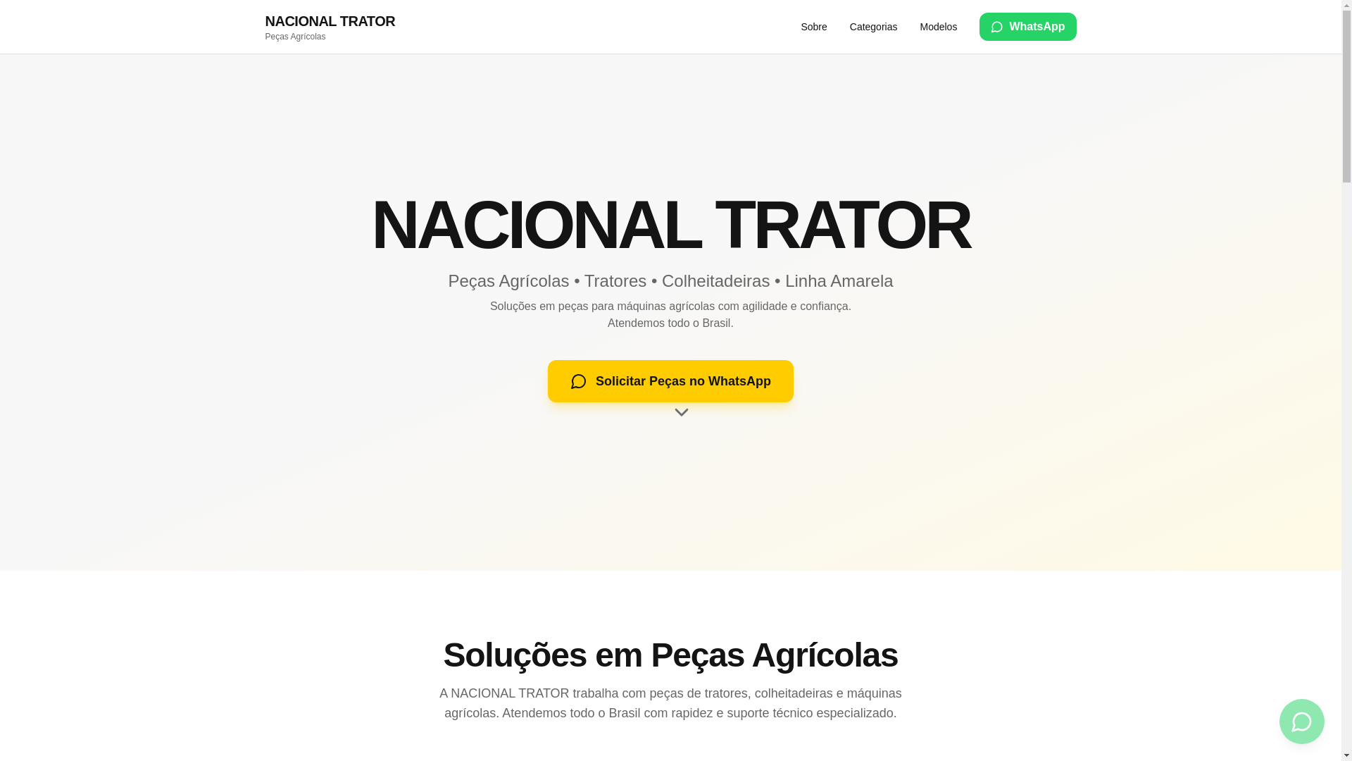 website screenshot of https://nacionaltrator.com.br/