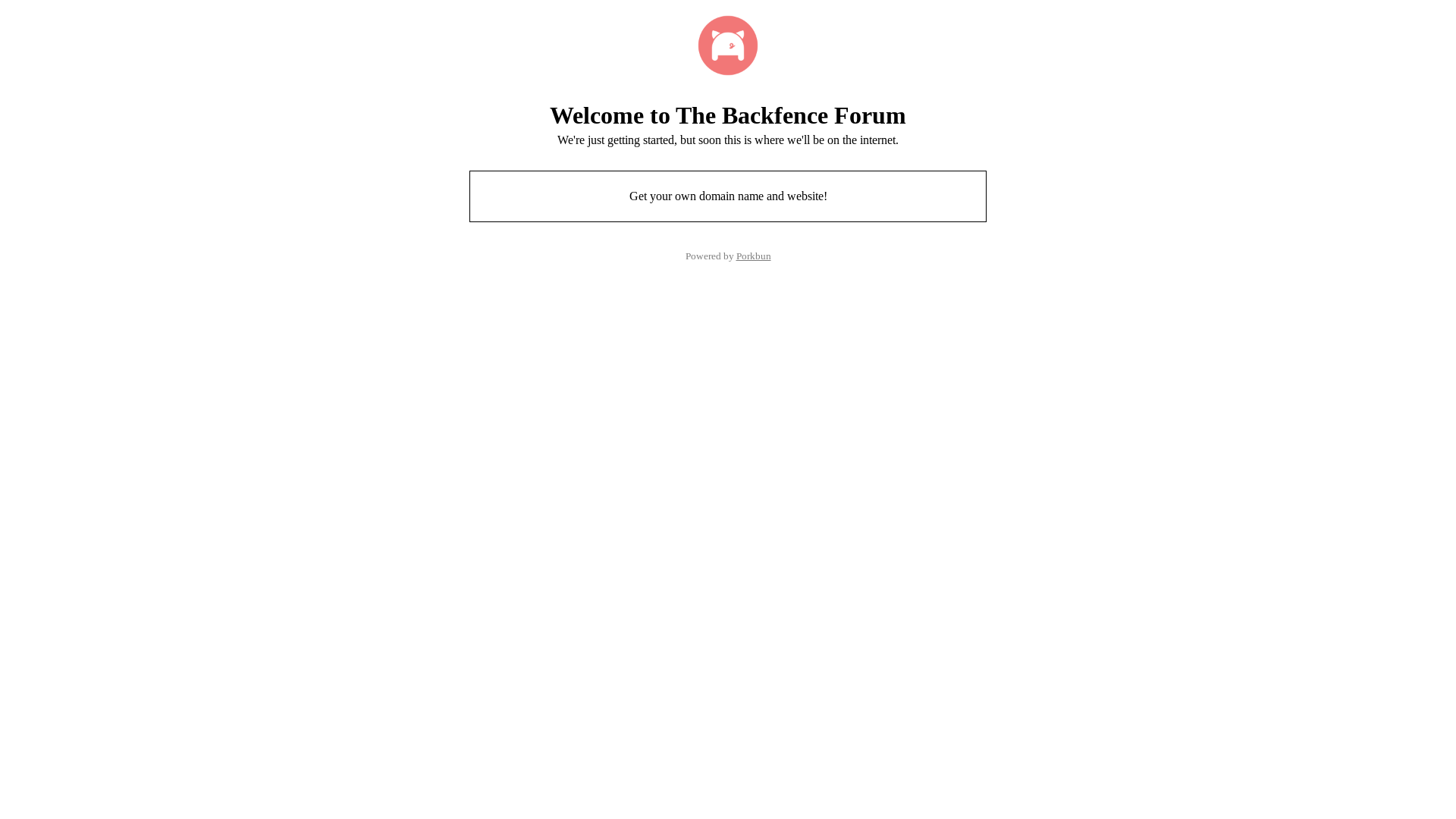 website screenshot of https://backfenceforum.org/