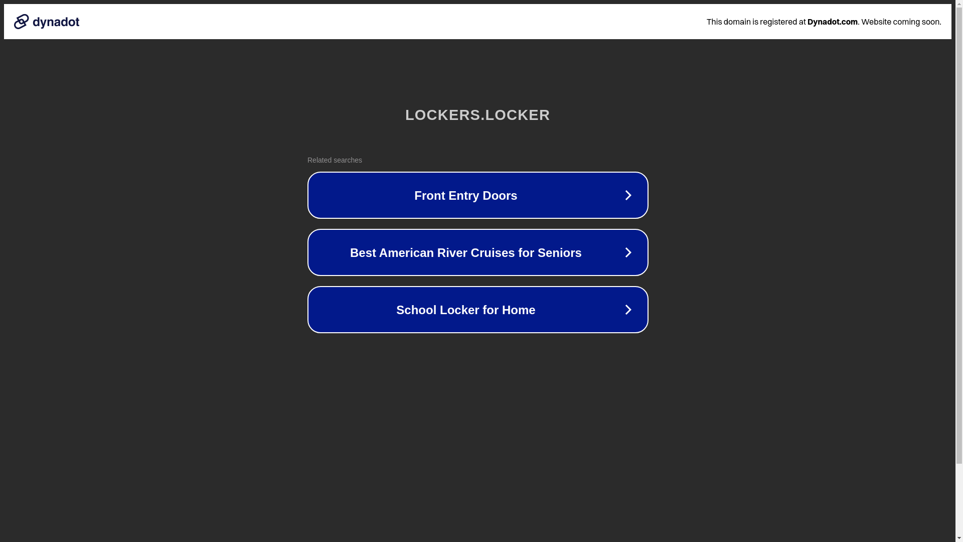 website screenshot of https://lockers.locker/