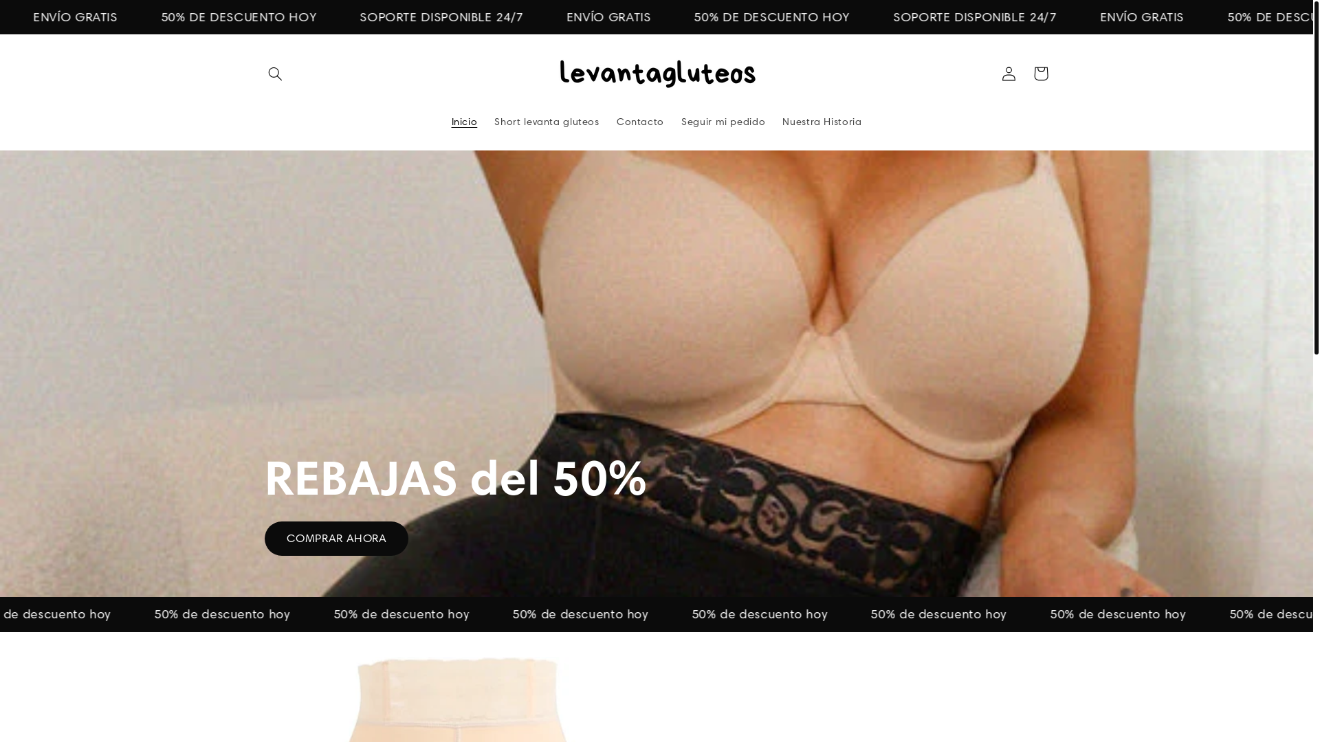 website screenshot of https://levantagluteos.store/