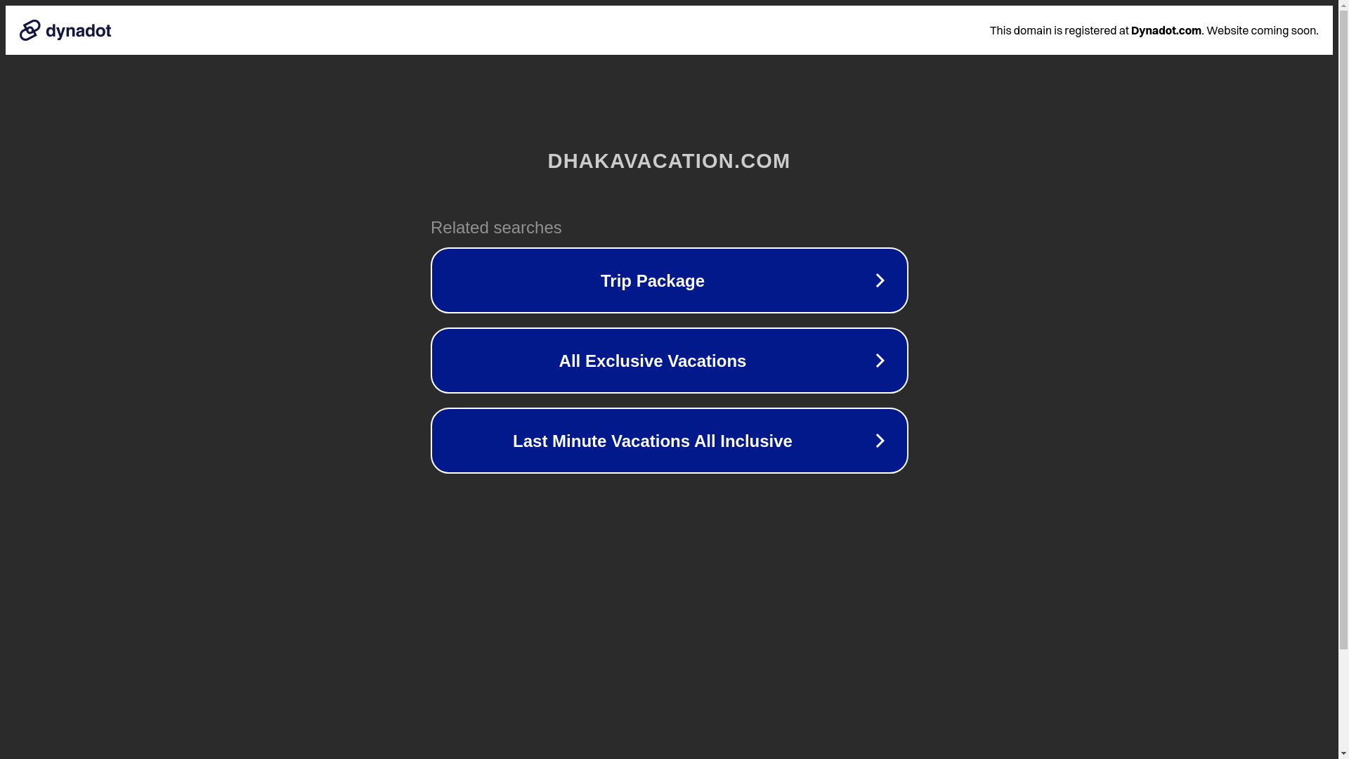 website screenshot of https://dhakavacation.com/
