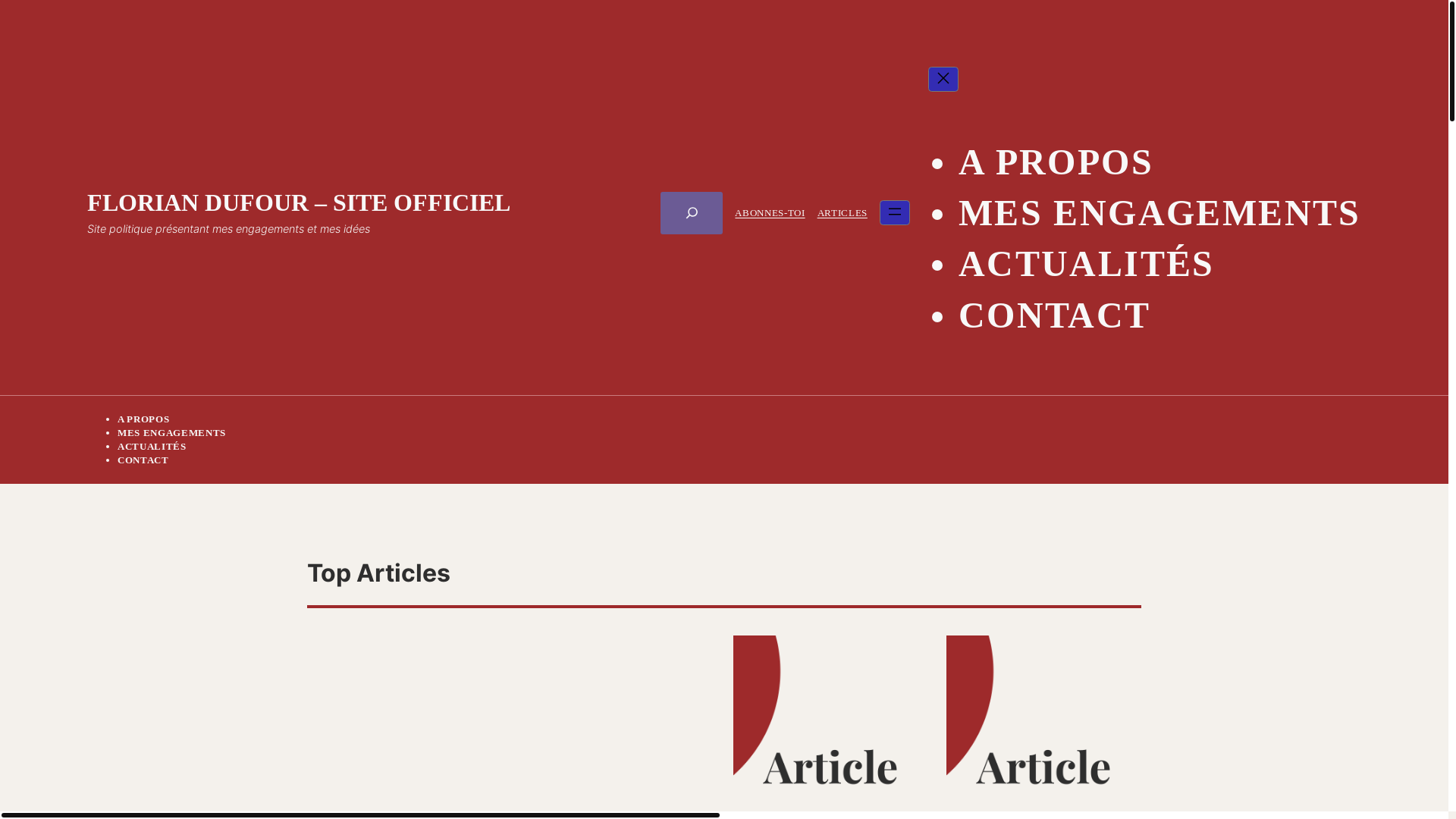 website screenshot of https://floriandufour.fr/