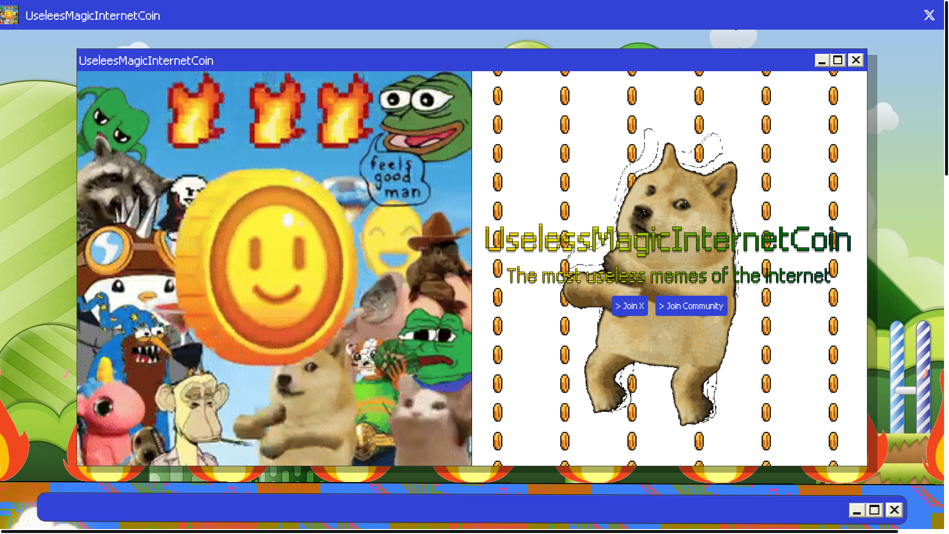 website screenshot of https://uselessmic.vip/