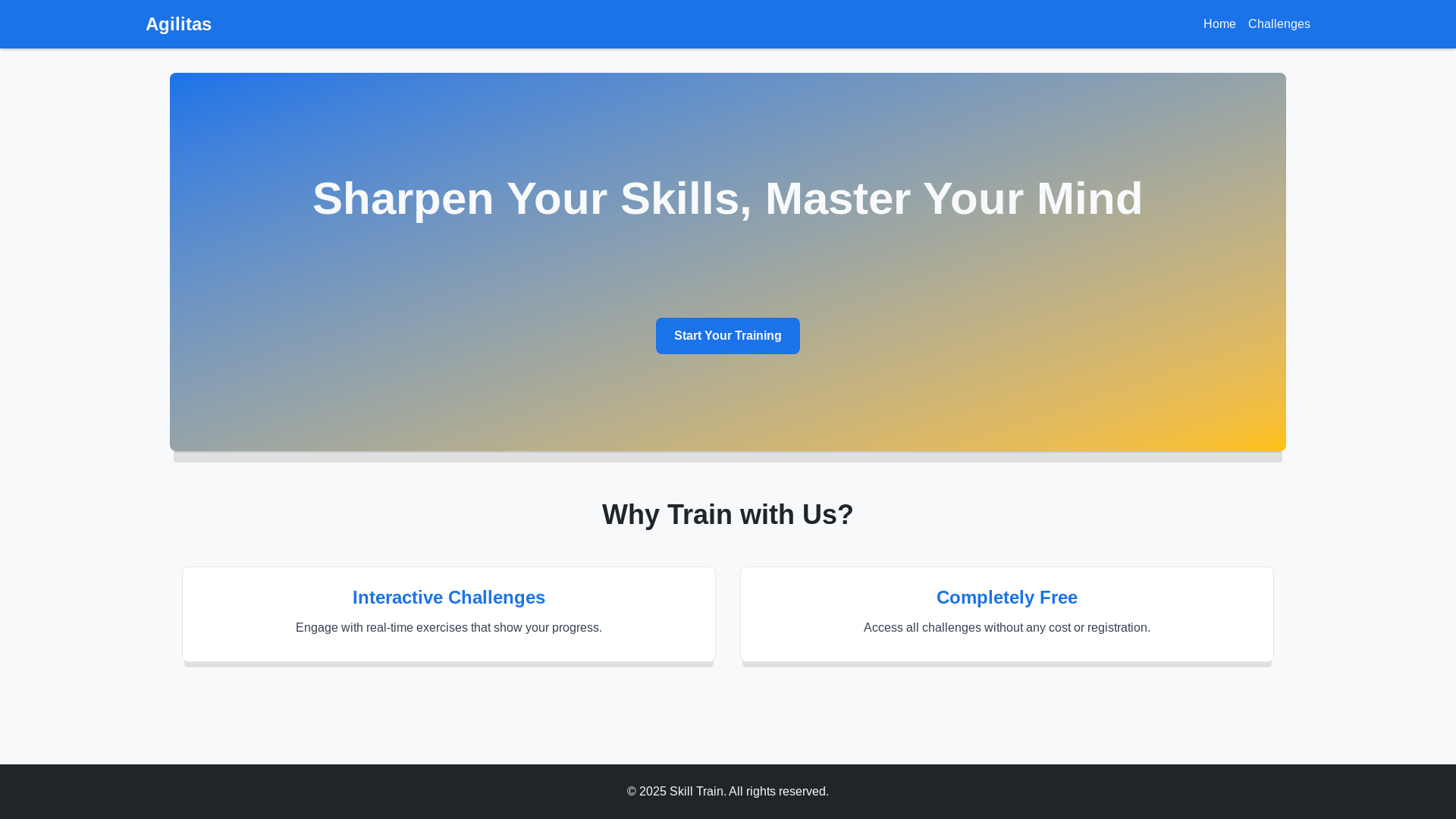 website screenshot of https://skill-training-app.pages.dev/
