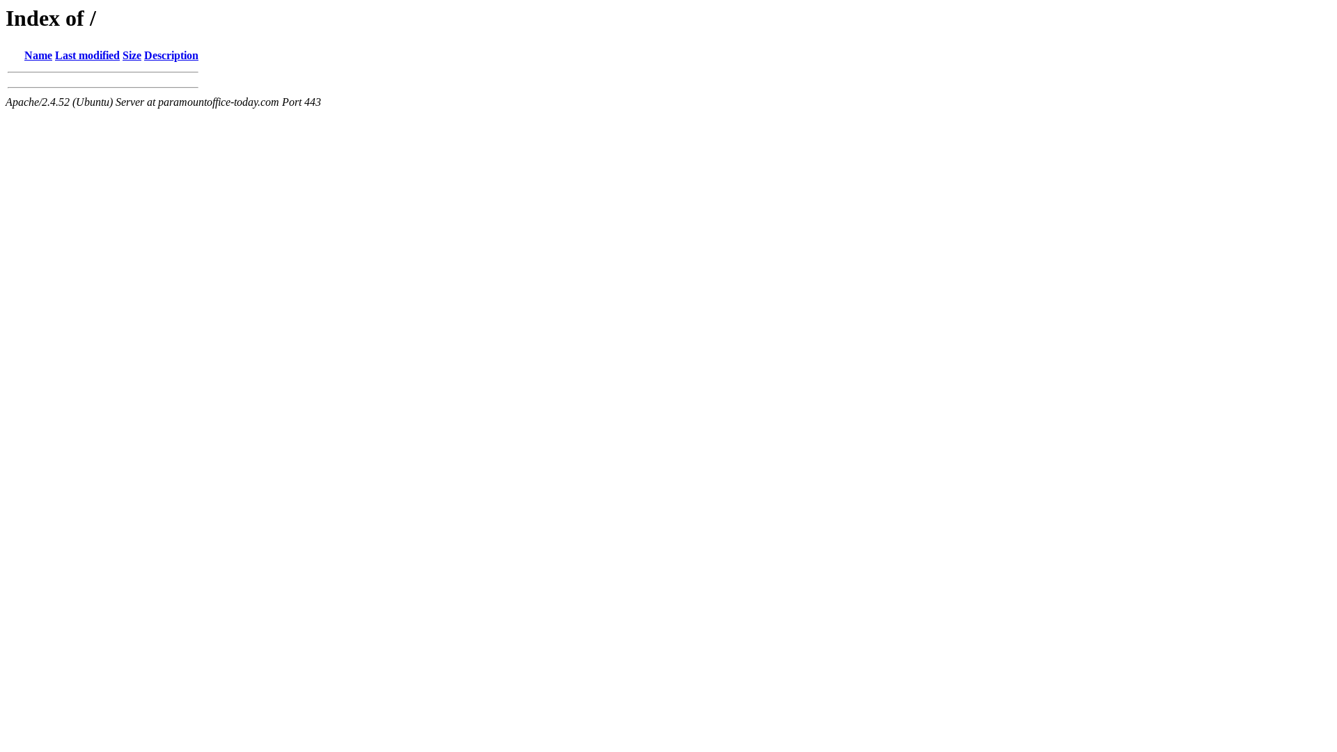 website screenshot of https://paramountoffice-today.com/