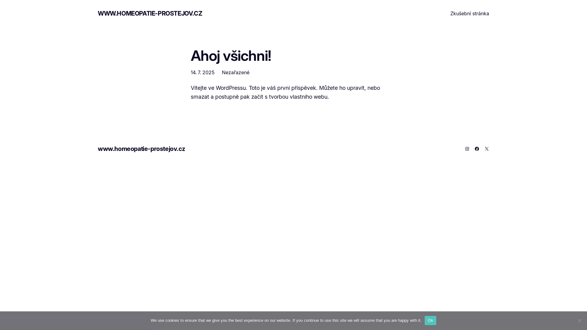website screenshot of https://homeopatie-prostejov.cz/