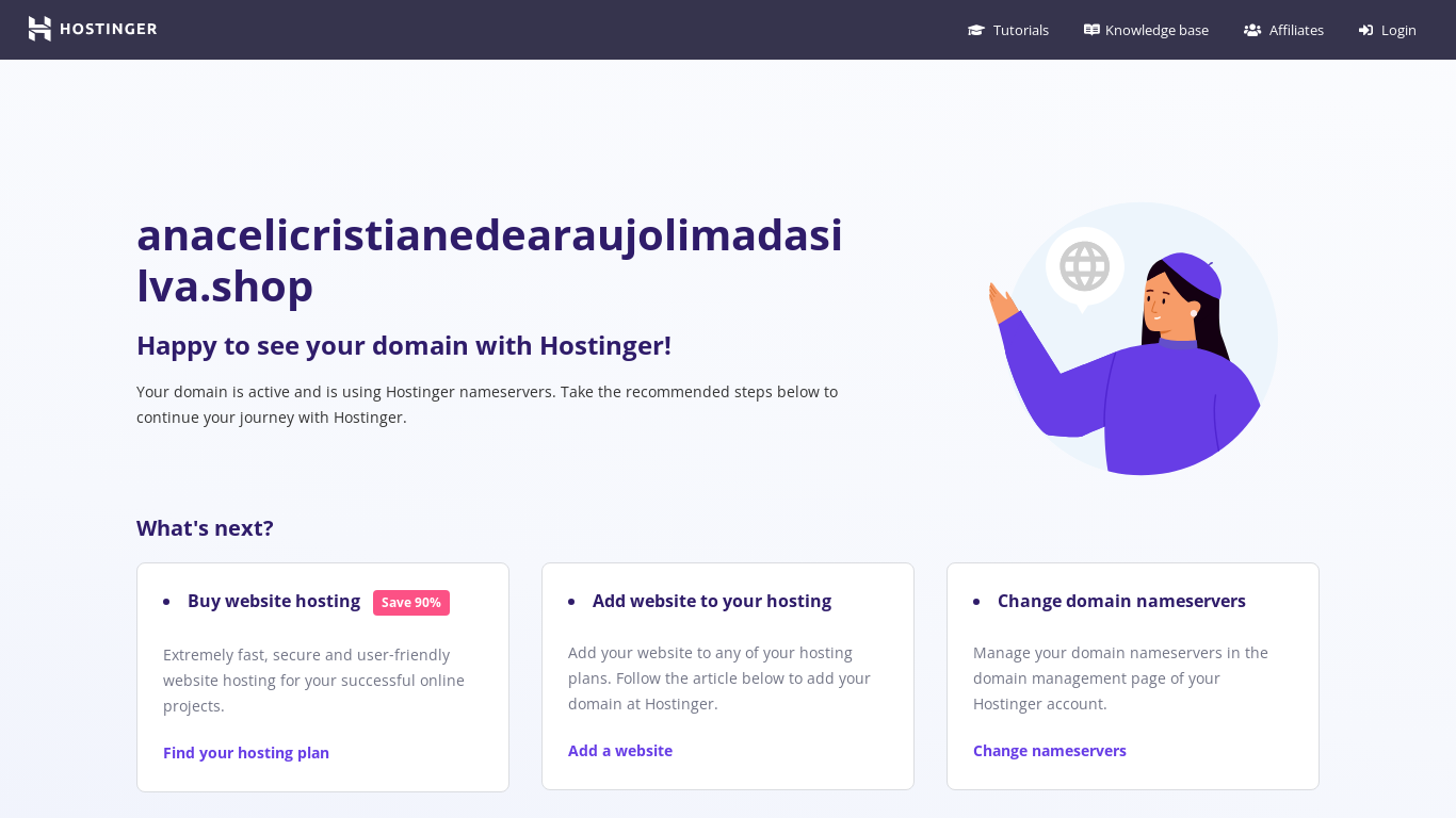 website screenshot of https://anacelicristianedearaujolimadasilva.shop/
