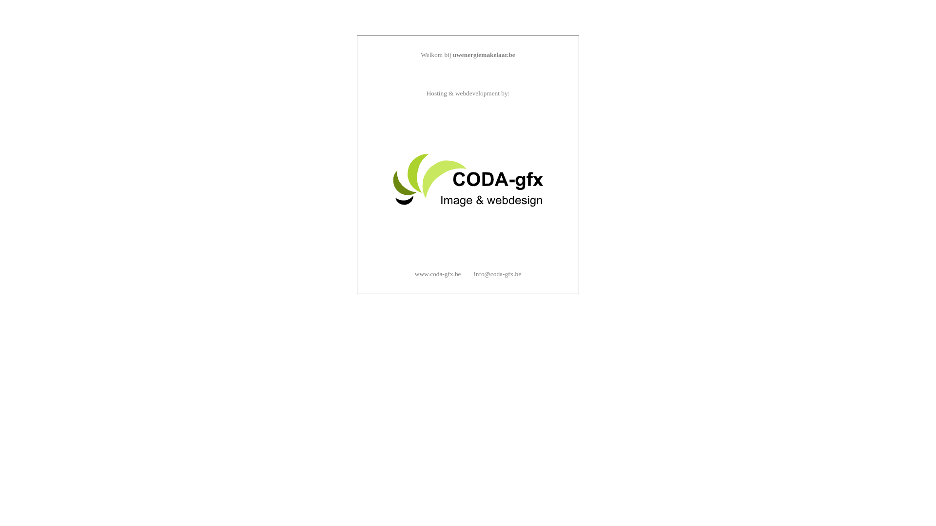 website screenshot of https://uwenergiemakelaar.be/