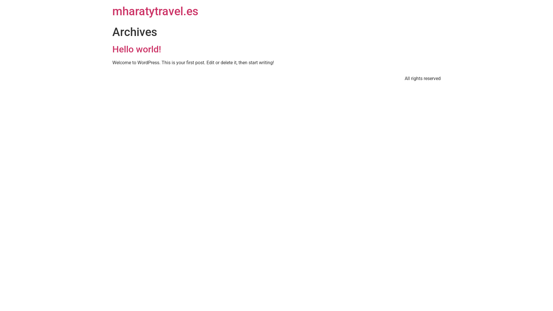 website screenshot of https://mharatytravel.es/