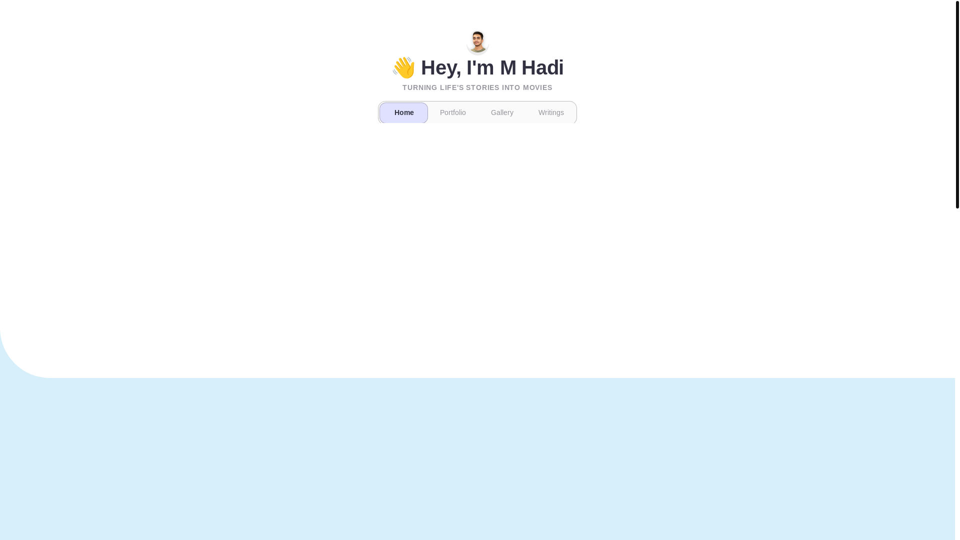website screenshot of https://mhadi.tv/