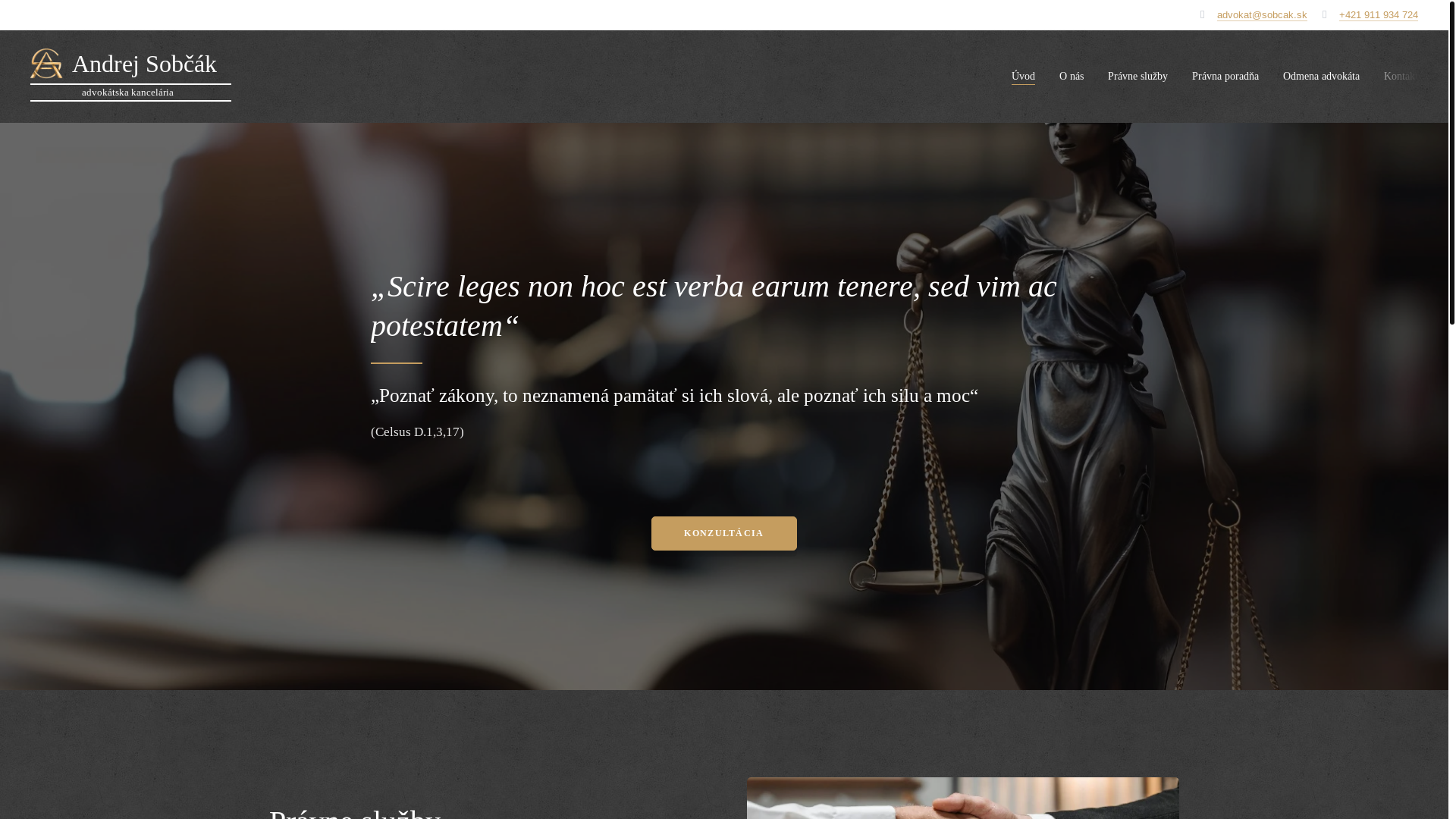 website screenshot of https://sobcak.sk/