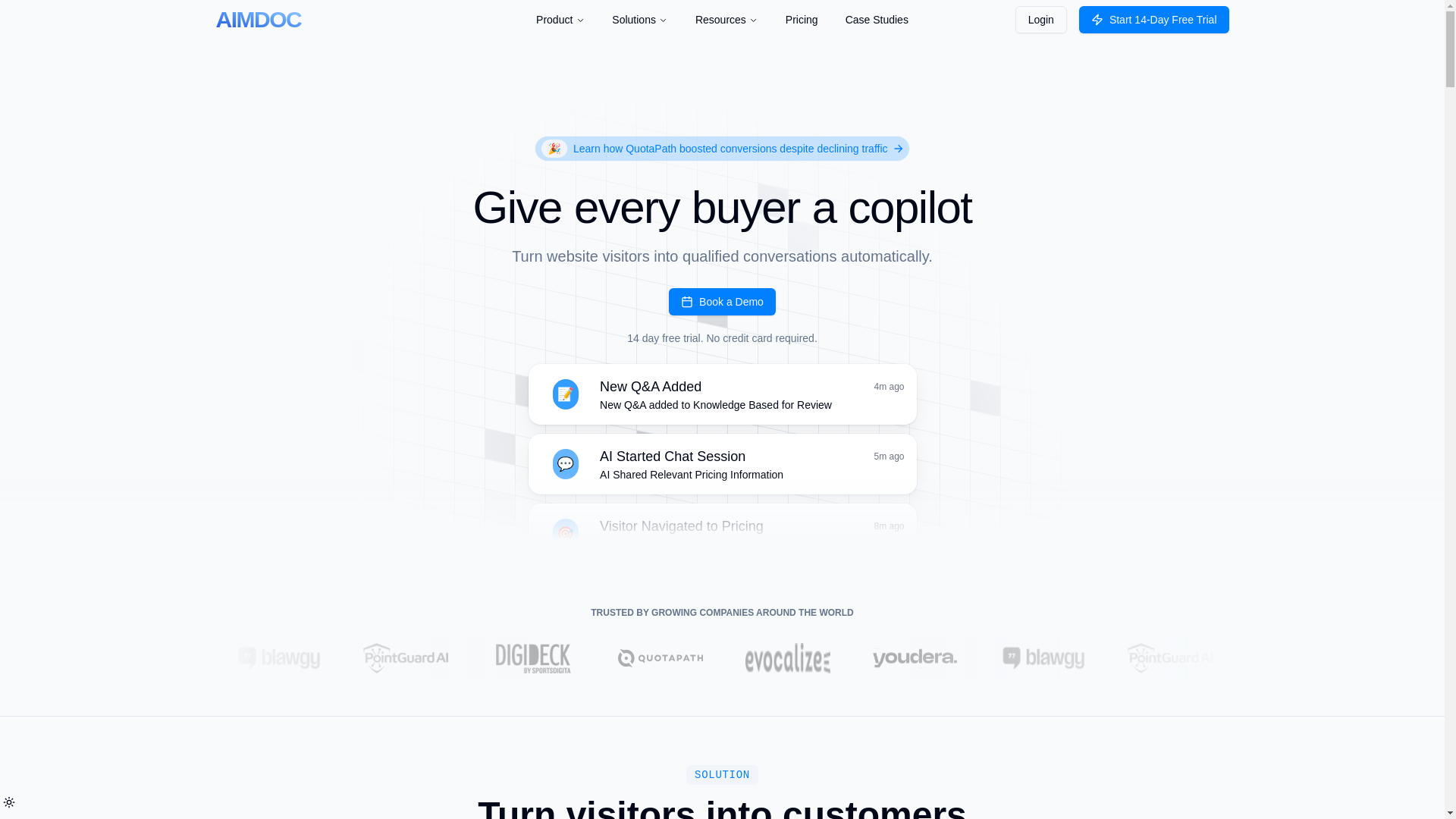 website screenshot of https://topaimdoc.com/