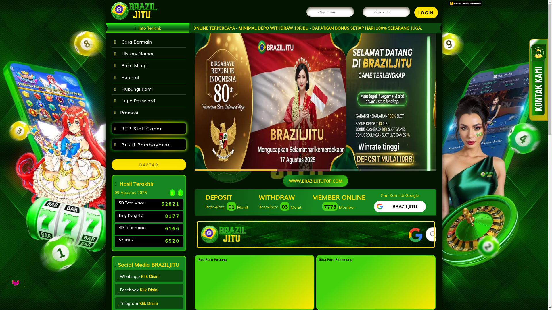 website screenshot of https://braziltoko.com/