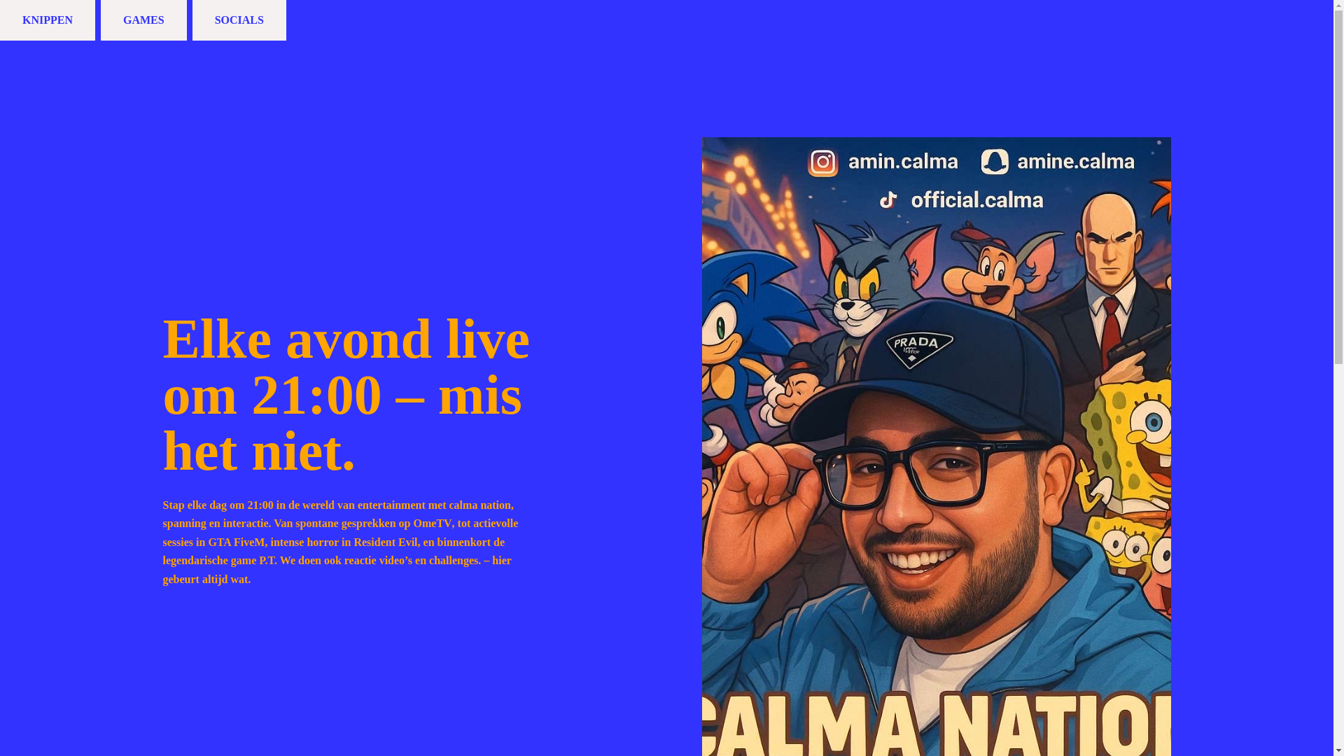 website screenshot of https://calmanation.casa/