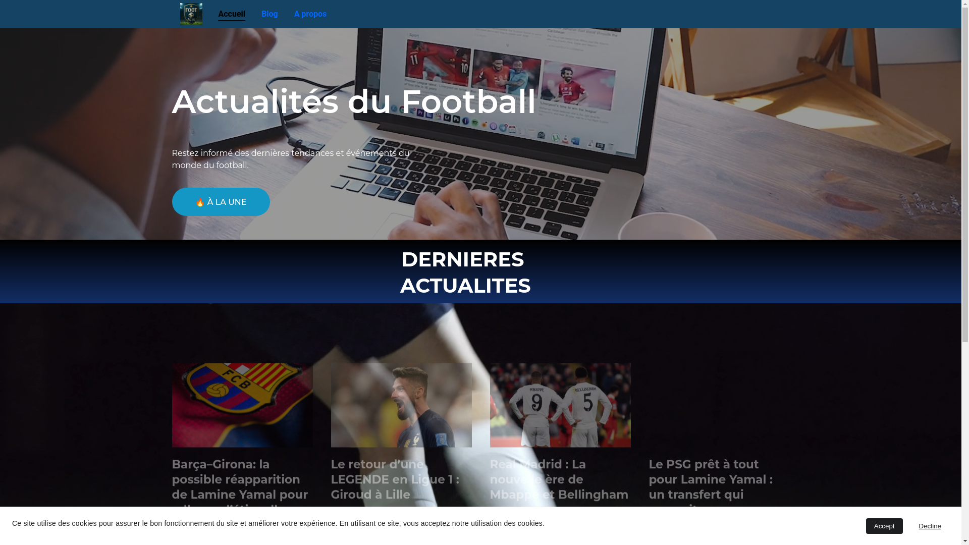 website screenshot of https://footactu.site/