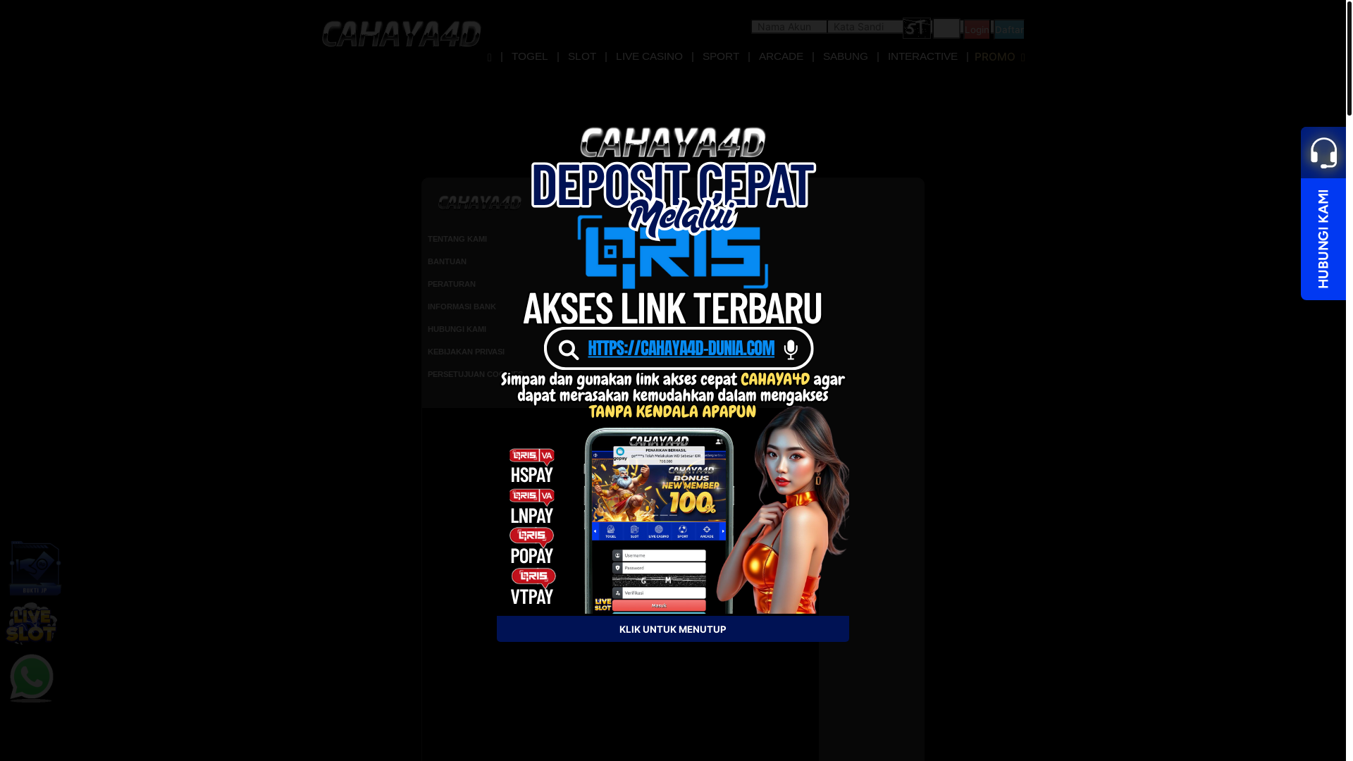 website screenshot of https://cahaya4damanah.com/