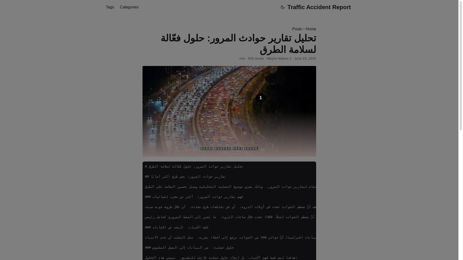 website screenshot of https://traffic-accident-report.pages.dev/