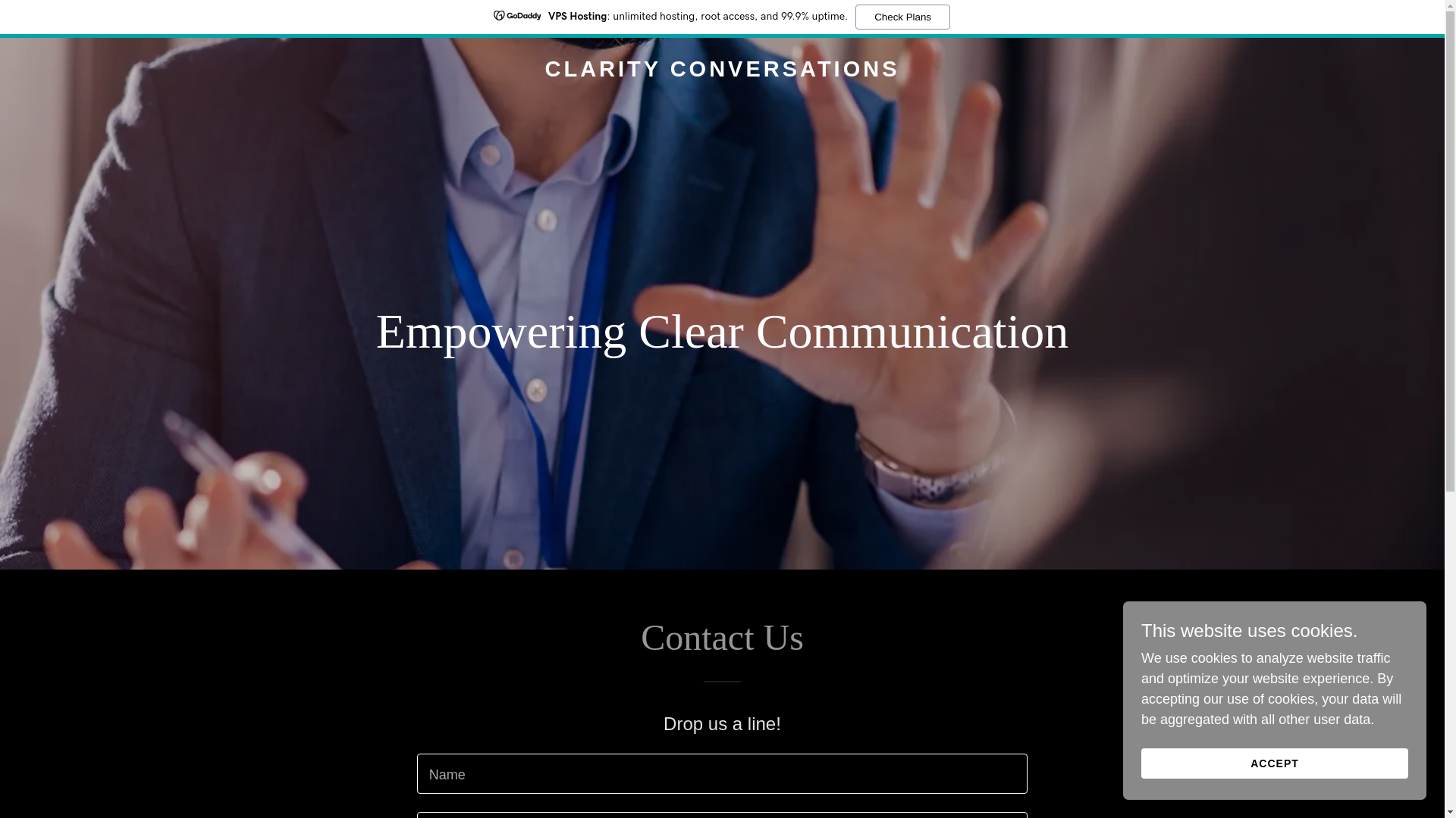 website screenshot of https://clarityconversations.info/