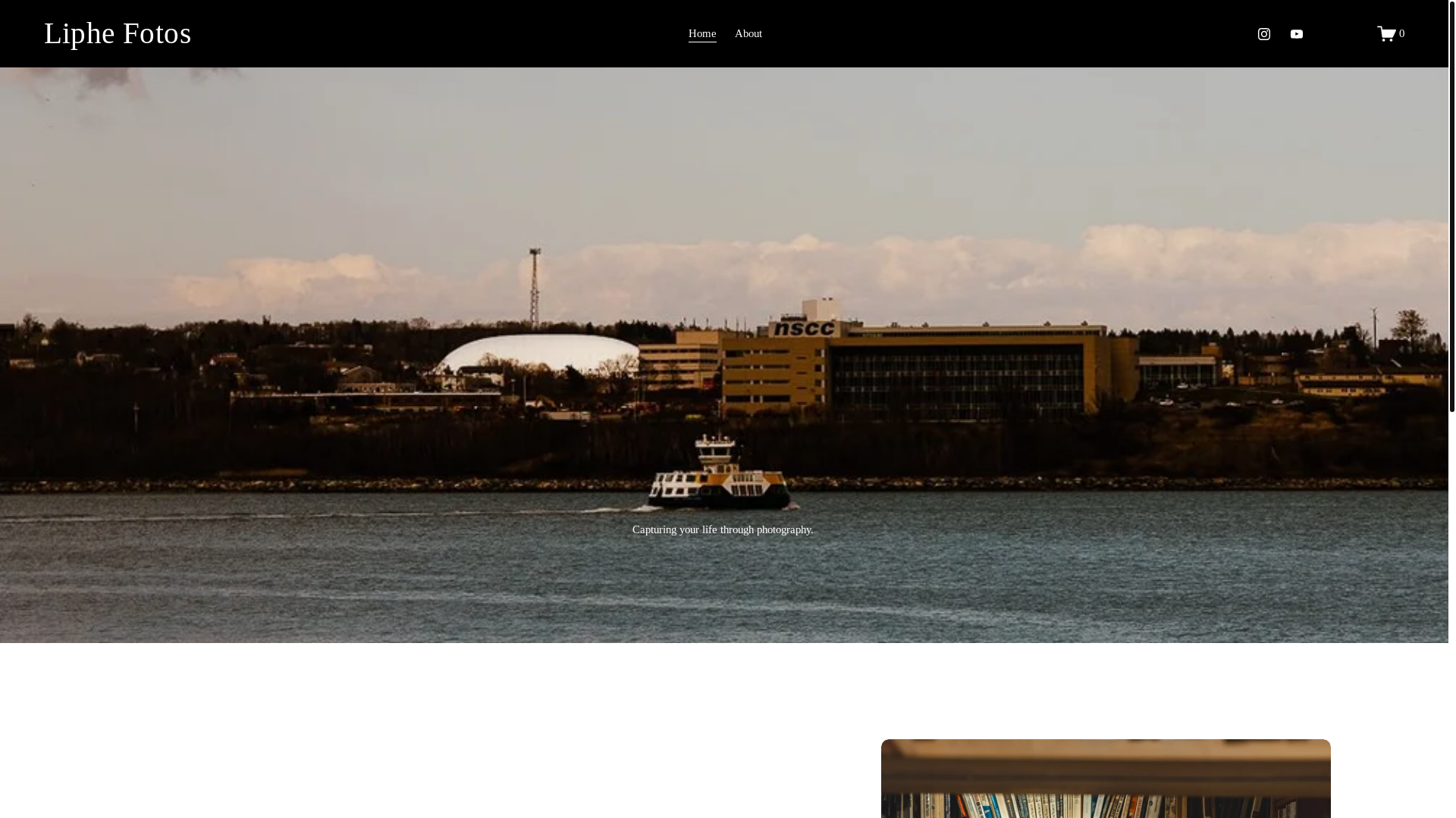 website screenshot of https://liphefotos.ca/