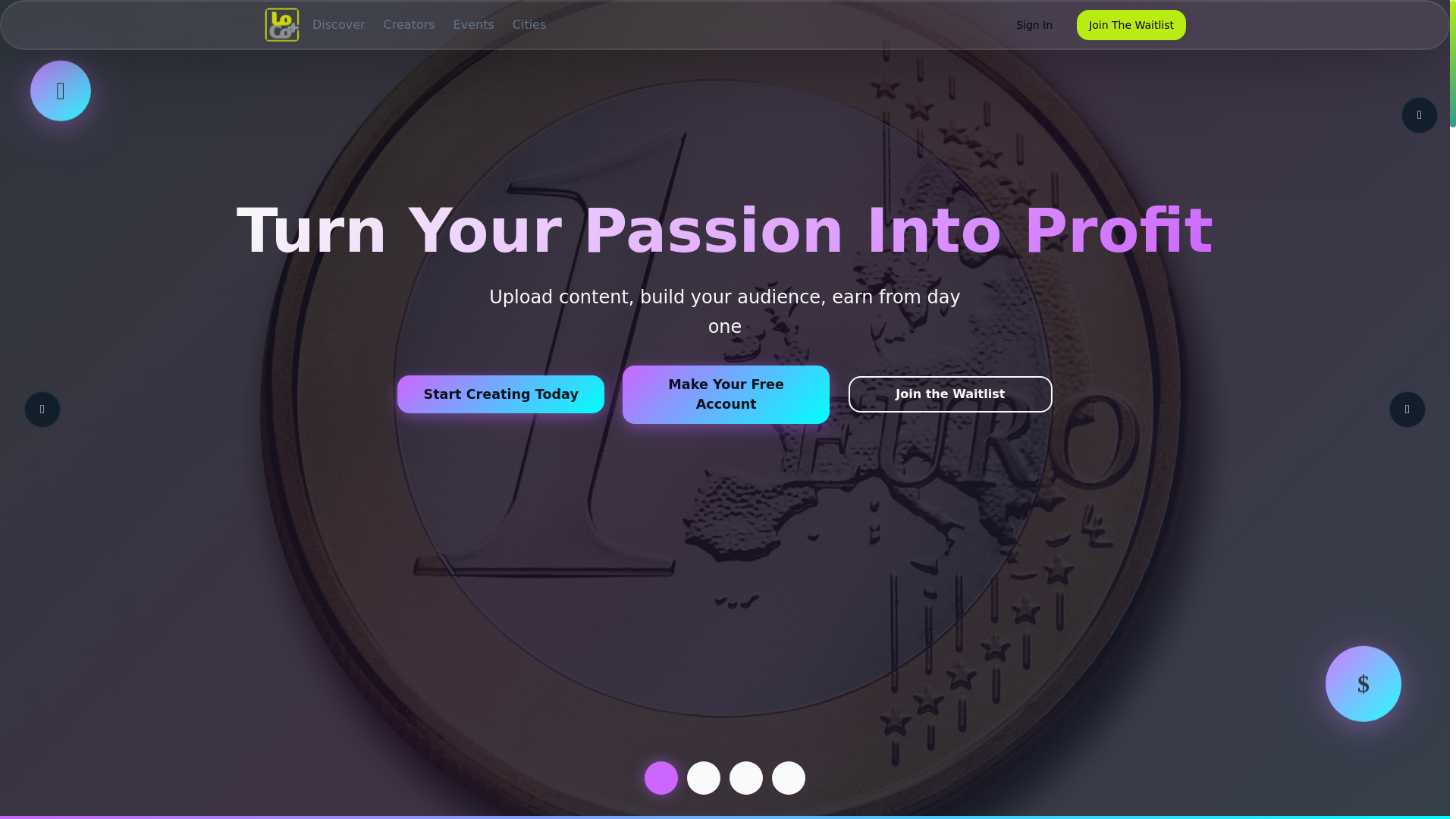 website screenshot of https://localcontentplus.com/