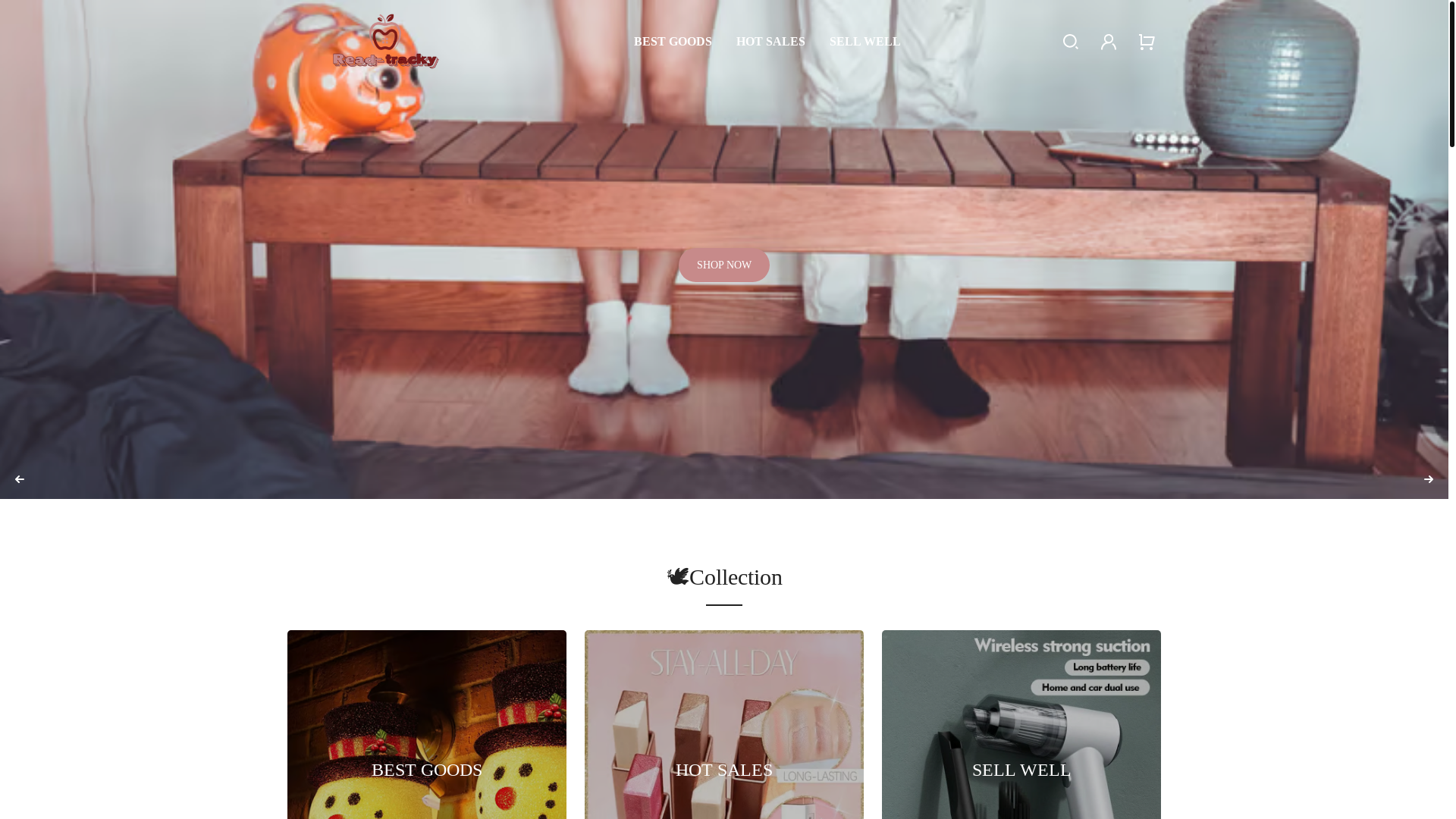 website screenshot of https://read-tracky.com/