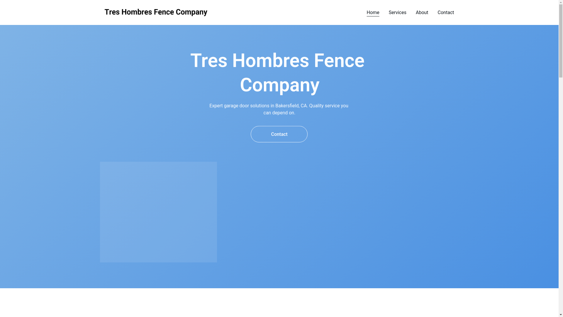 website screenshot of https://treshombresfencecompany.com/