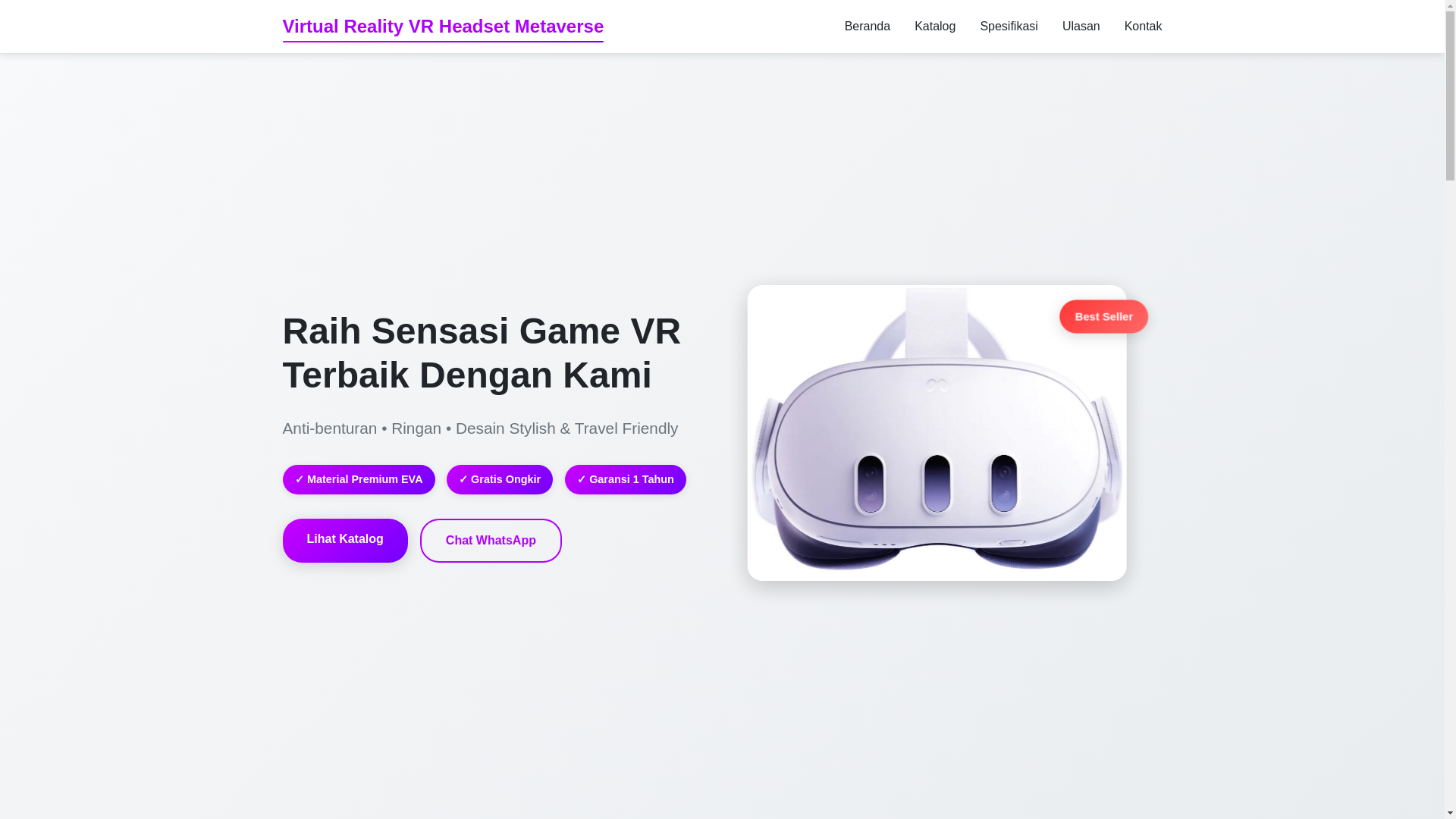 website screenshot of https://vrgaminggearr.pages.dev/