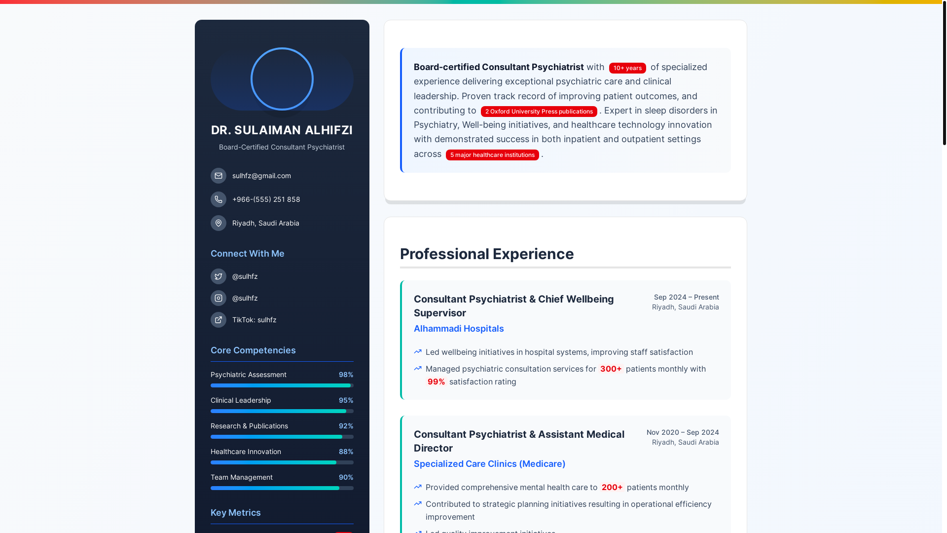 website screenshot of https://sulaiman-alhifzi.com/
