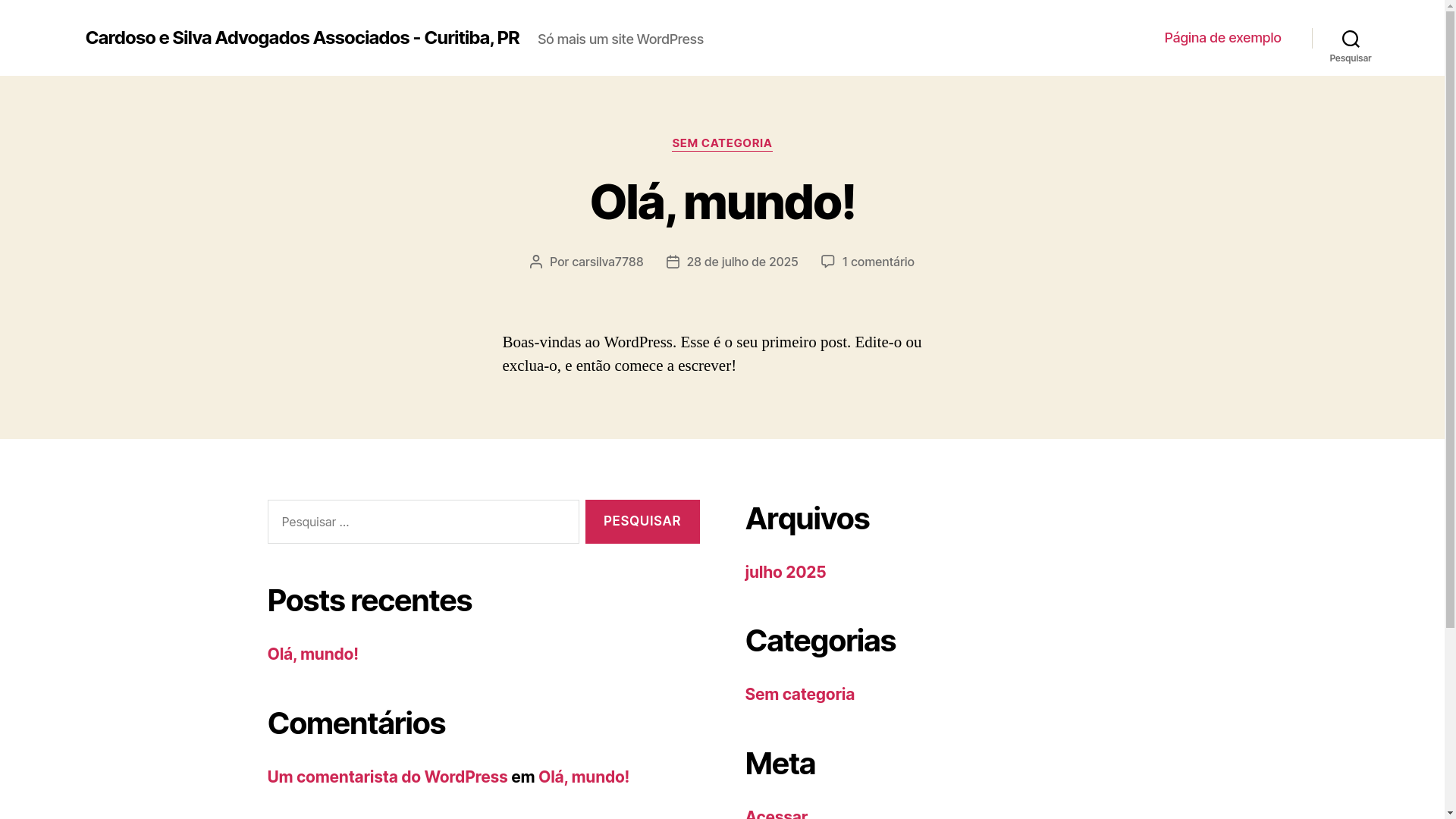 website screenshot of https://cardososilva.adv.br/