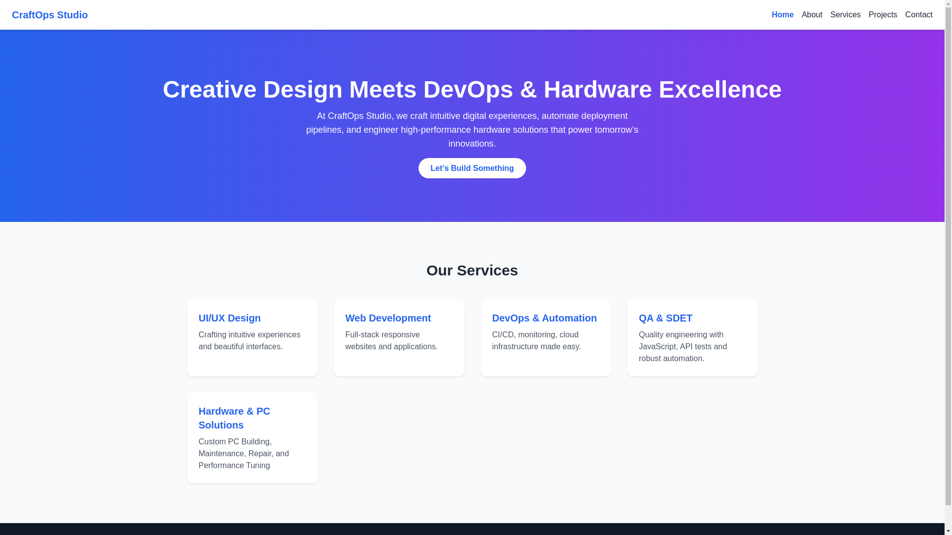 website screenshot of https://craftops-dashboard-compiled.pages.dev/