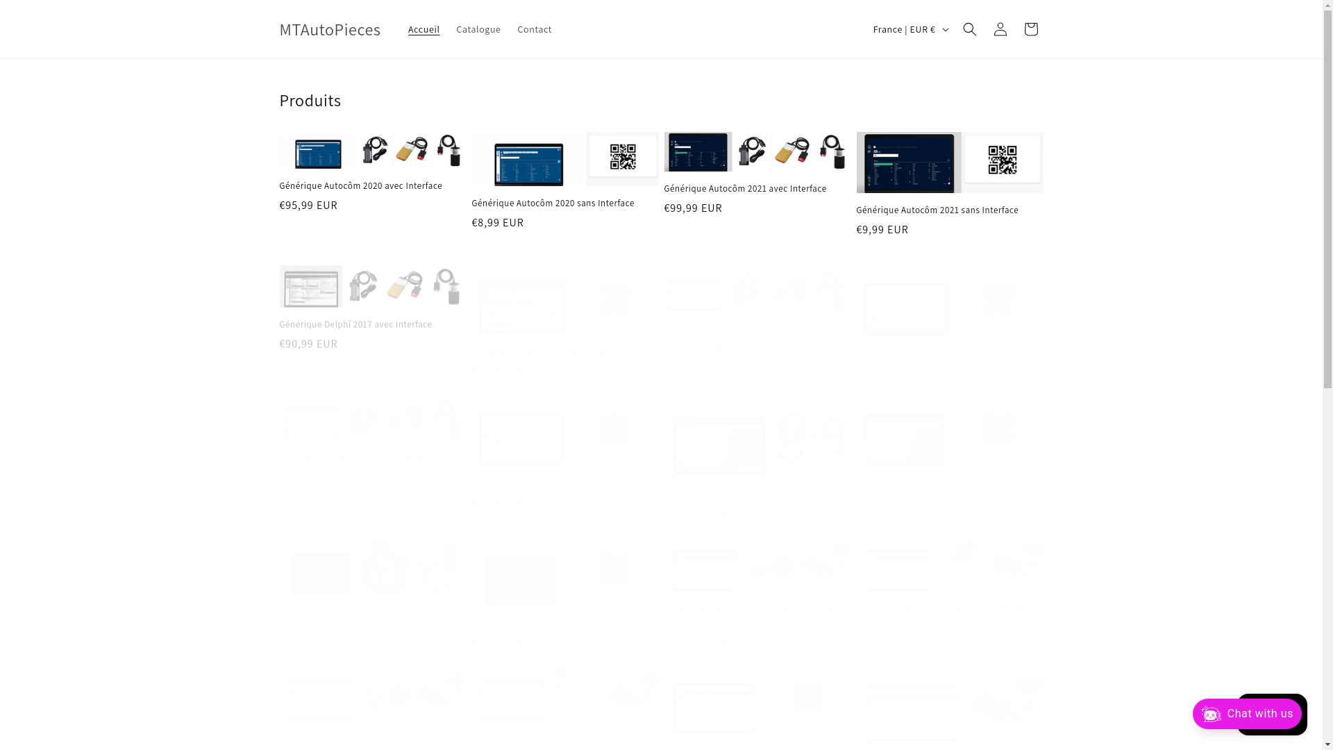 website screenshot of https://mtautopieces.com/
